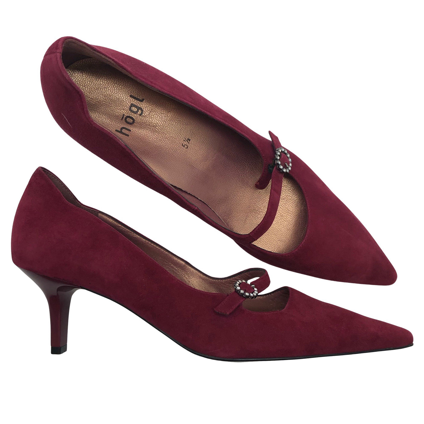 Unisex Högl - Evening high heels, size 38 - Wine red (1)