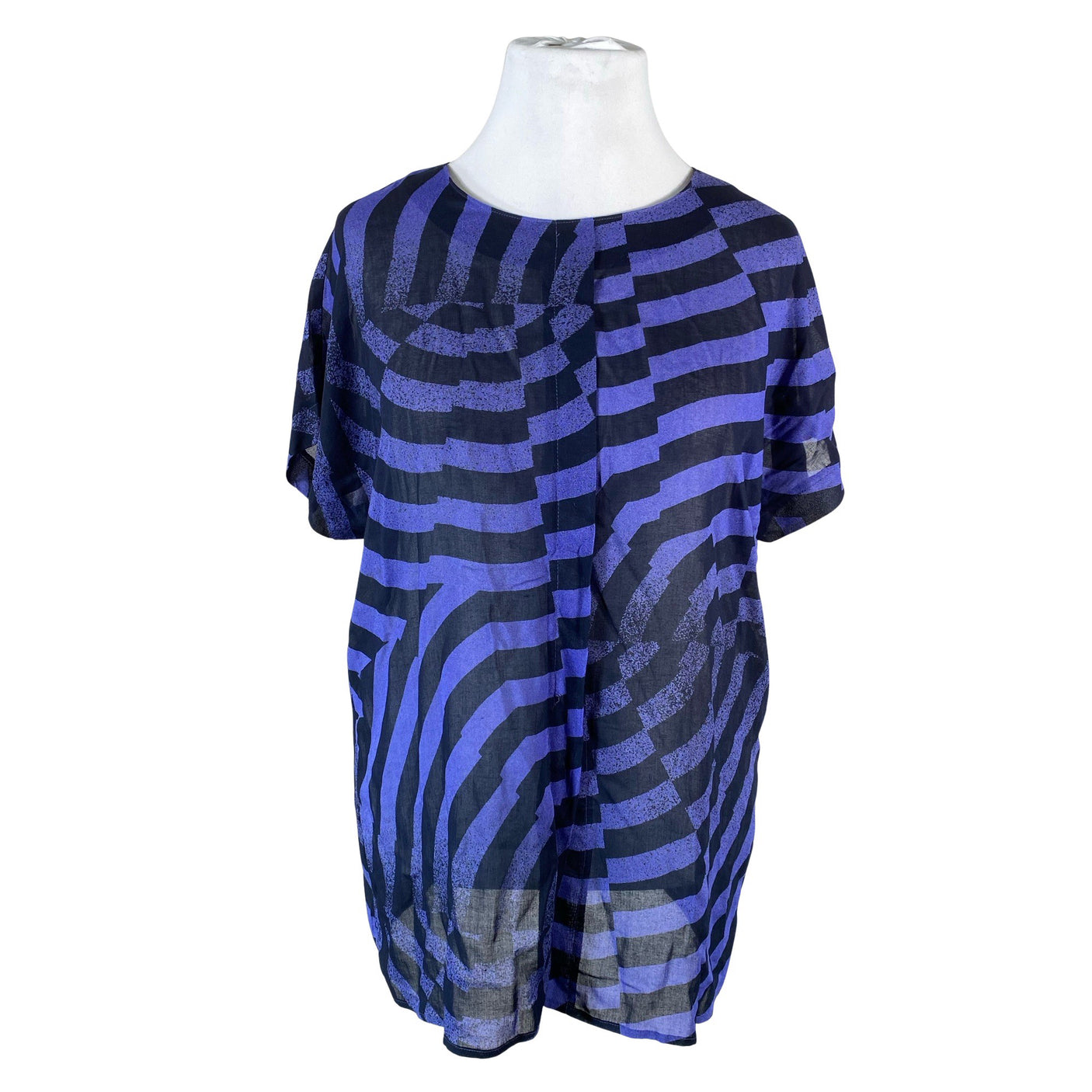 Unisex Marimekko - Short-sleeved blouse, size 42 - Blue (1)