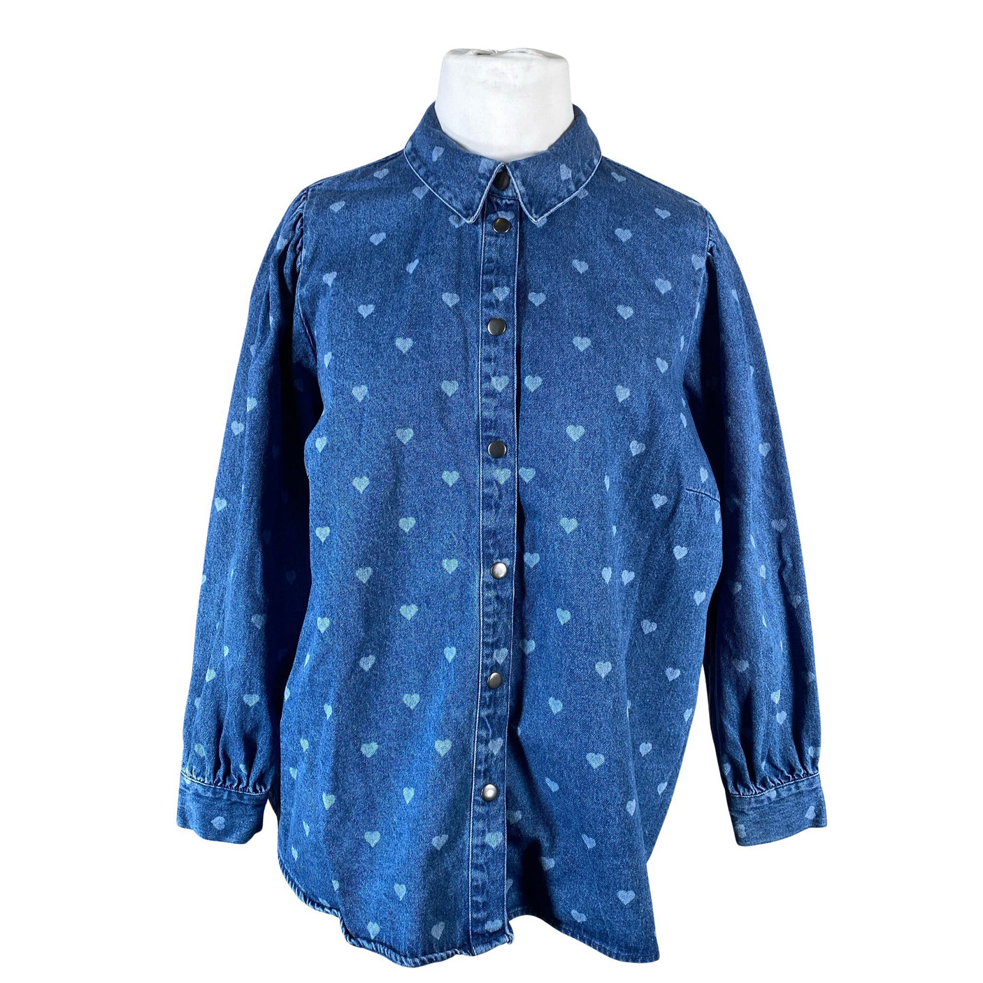Unisex Zizzi - Denim shirt, size 50 - Blue (1)