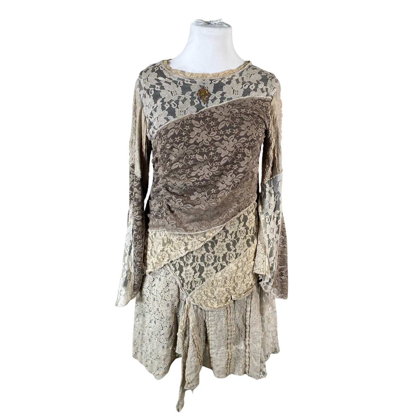 Unisex Elisa Cavaletti - Tricot dress, size 42 - Beige (1)