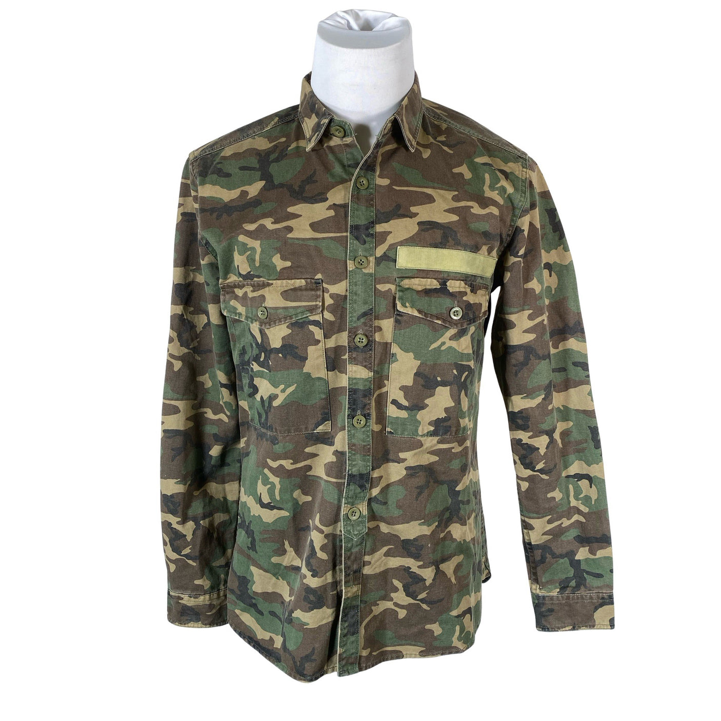 Unisex Bread & Buttons - Denim shirt, size XL - Green (1)