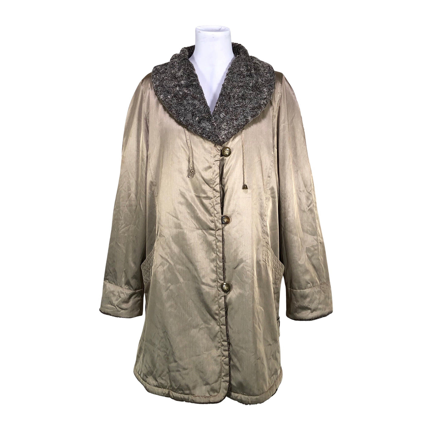 Unisex Club Line - Faux fur coat, size 40 - Brown (3)