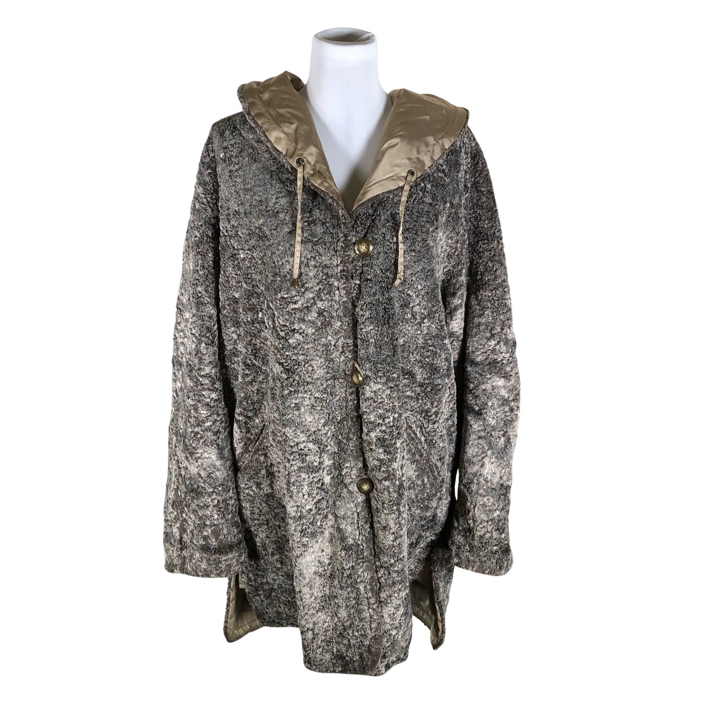 Unisex Club Line - Faux fur coat, size 40 - Brown (1)