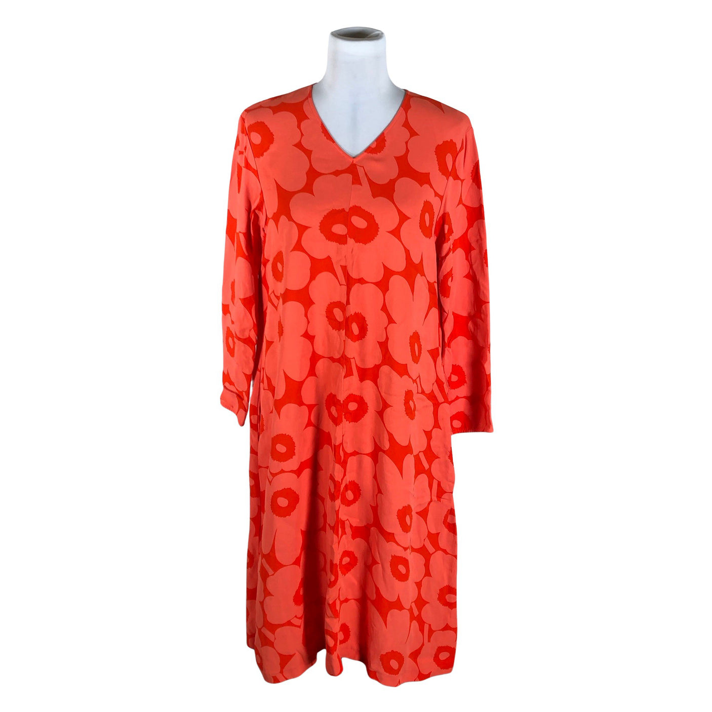 Unisex Marimekko - Schiffon dress, size 40 - Red (1)