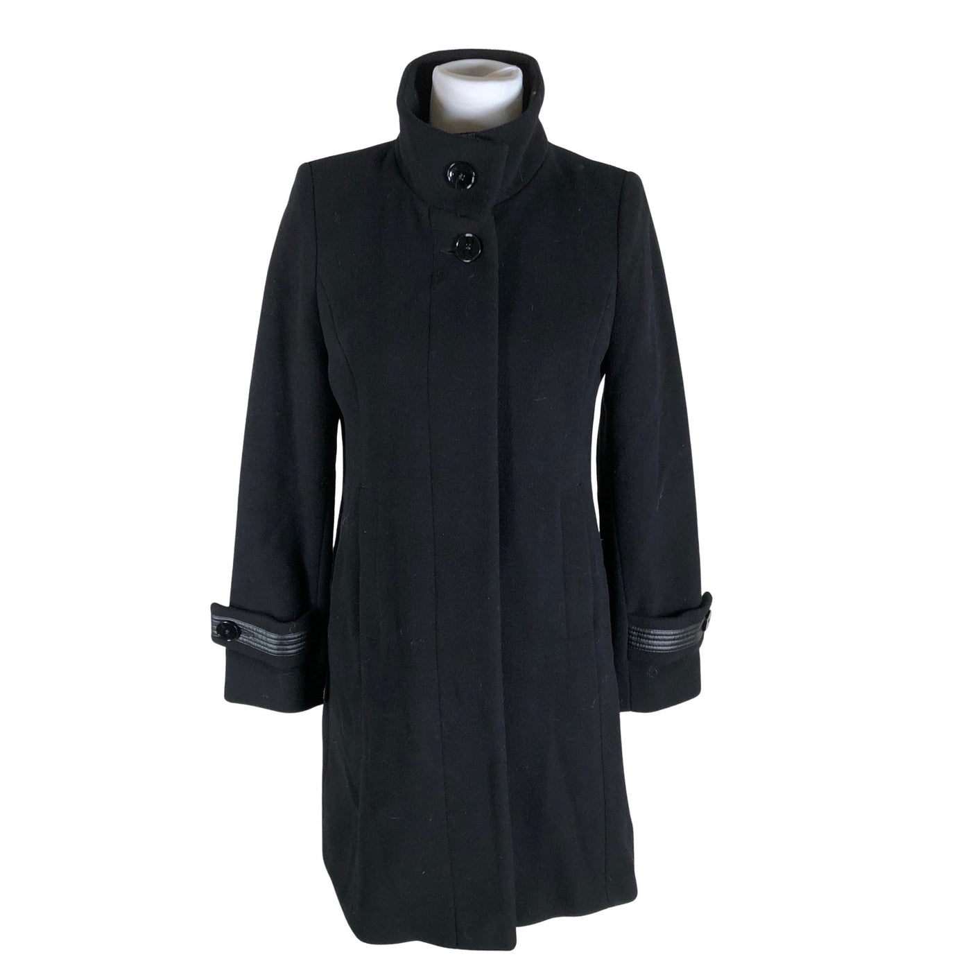 Unisex S.T.I - Wool coat, size 36 - Black (1)