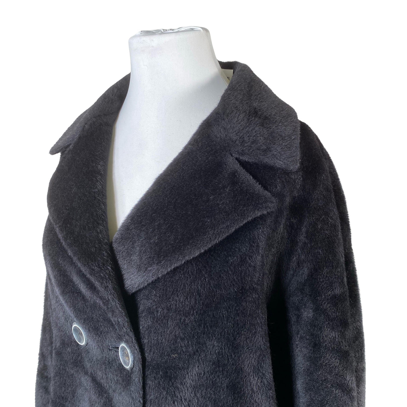 Unisex Manuela Conti - Wool coat, size 46 - Black (2)