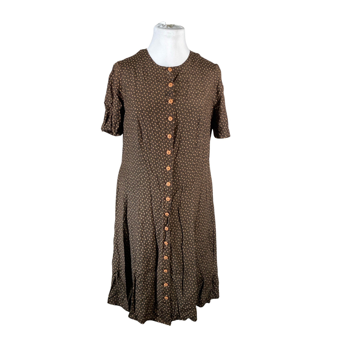 Unisex Handmade - Schiffon dress, size 42 - Brown (1)