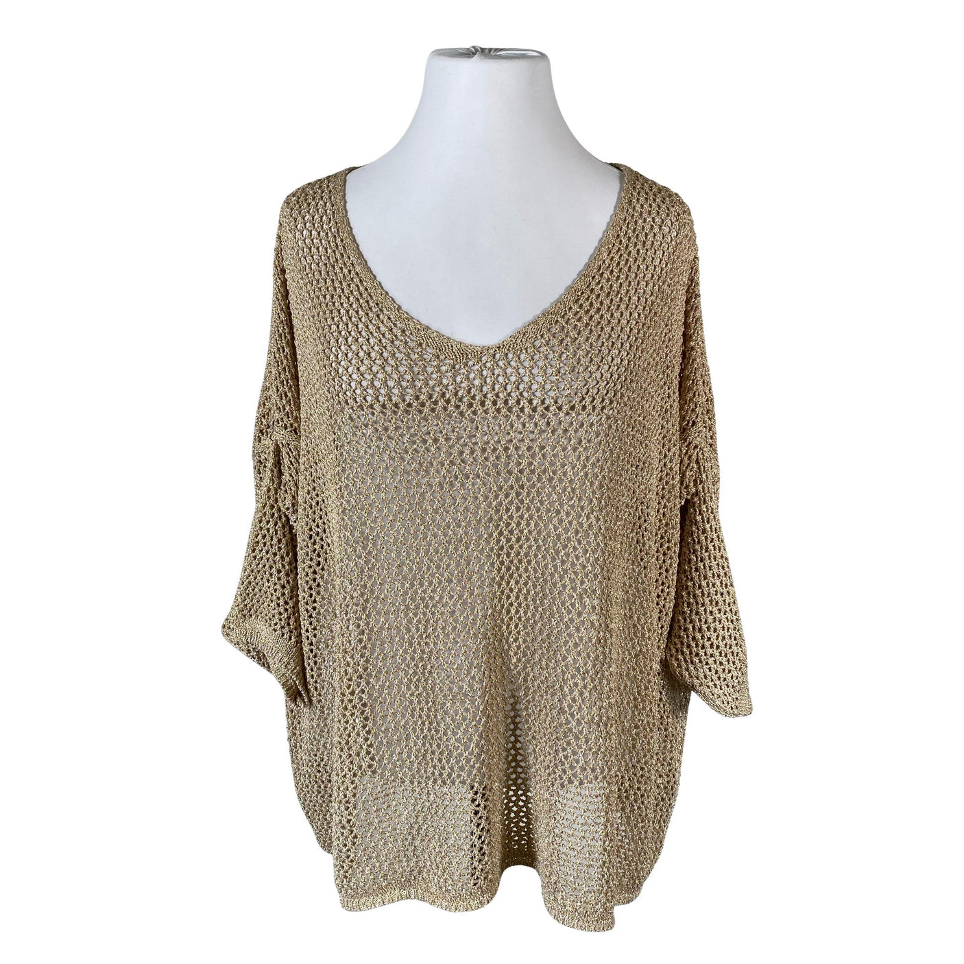 Unisex Bohemiana - Knit tunic, size One size - Beige (1)