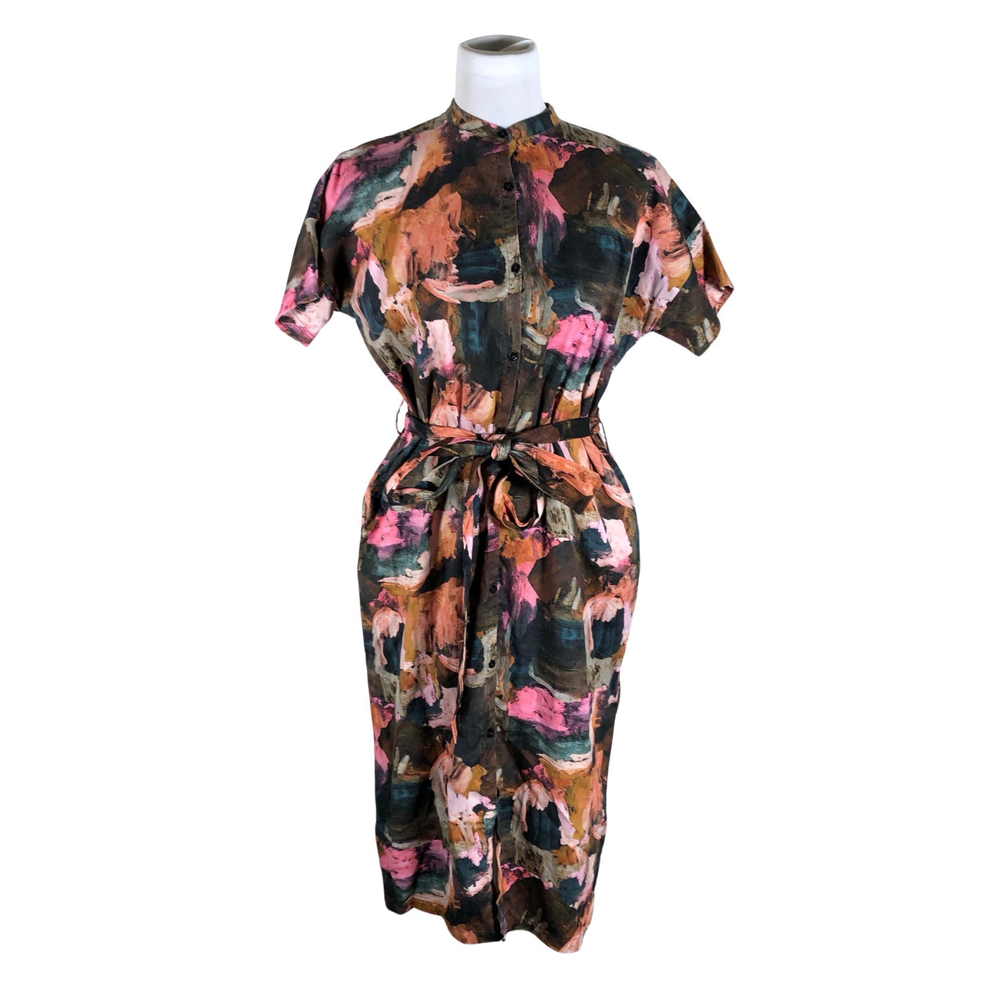 Unisex Aarrelabel - Schiffon dress, size 36 - Brown (1)