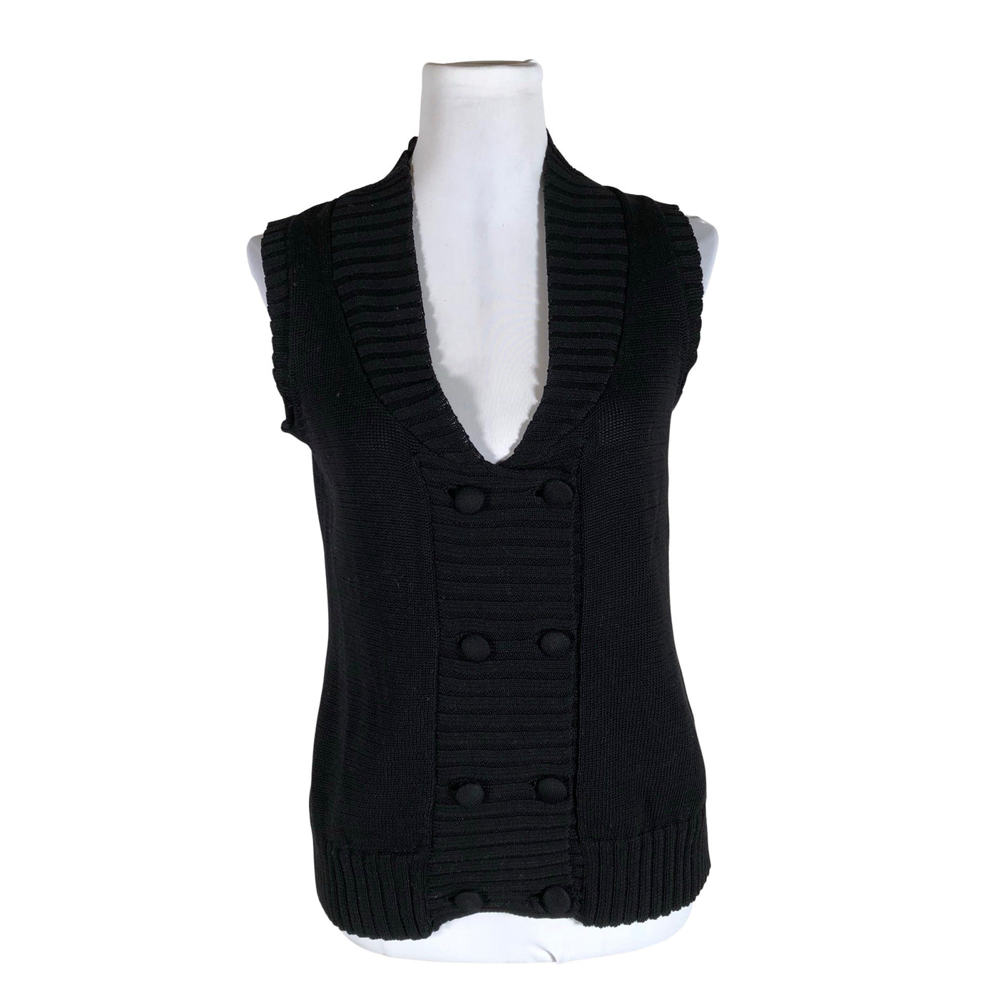 Unisex Marimekko - Knit vest, size 38 - Black (1)