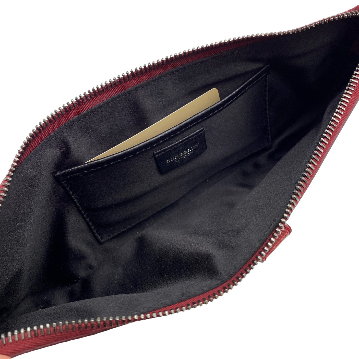 Unisex Burberry - Evening bag, size Midi - Wine red (2)