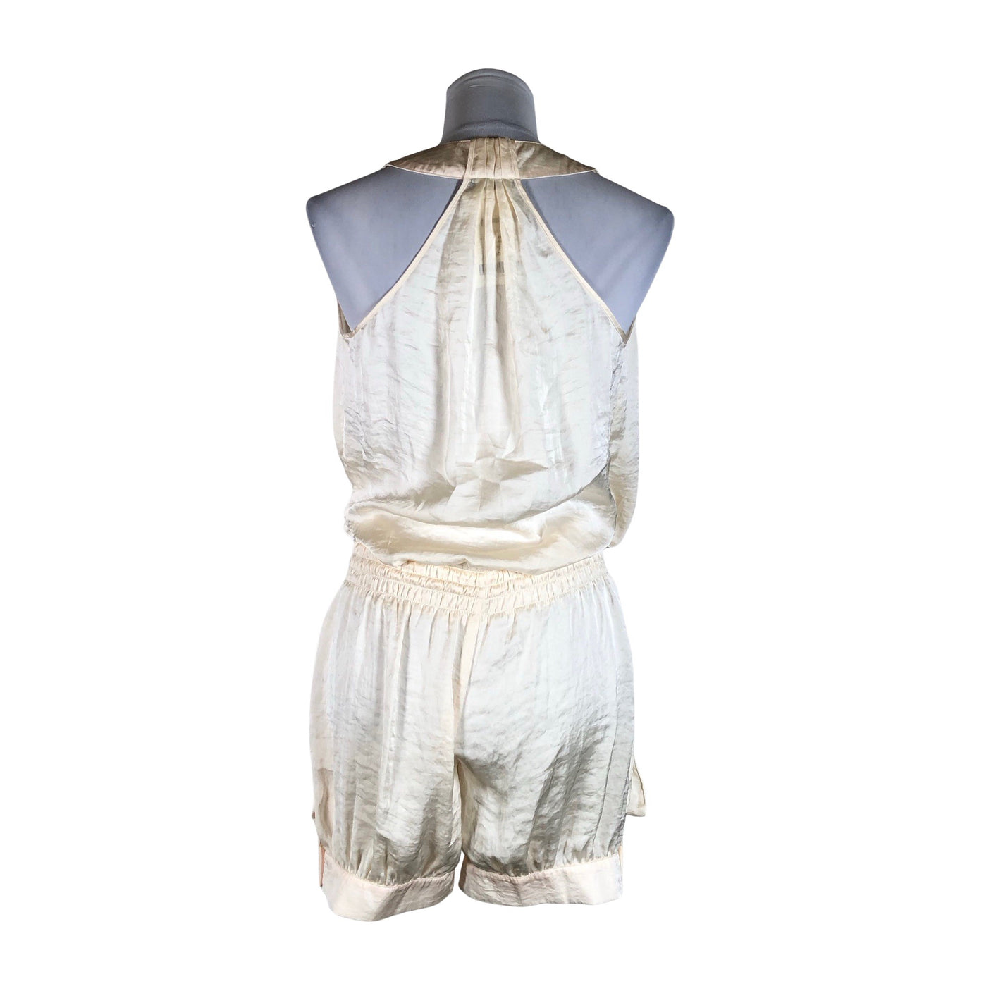 Unisex Sisley - Short overalls, size 38 - Natural white (2)