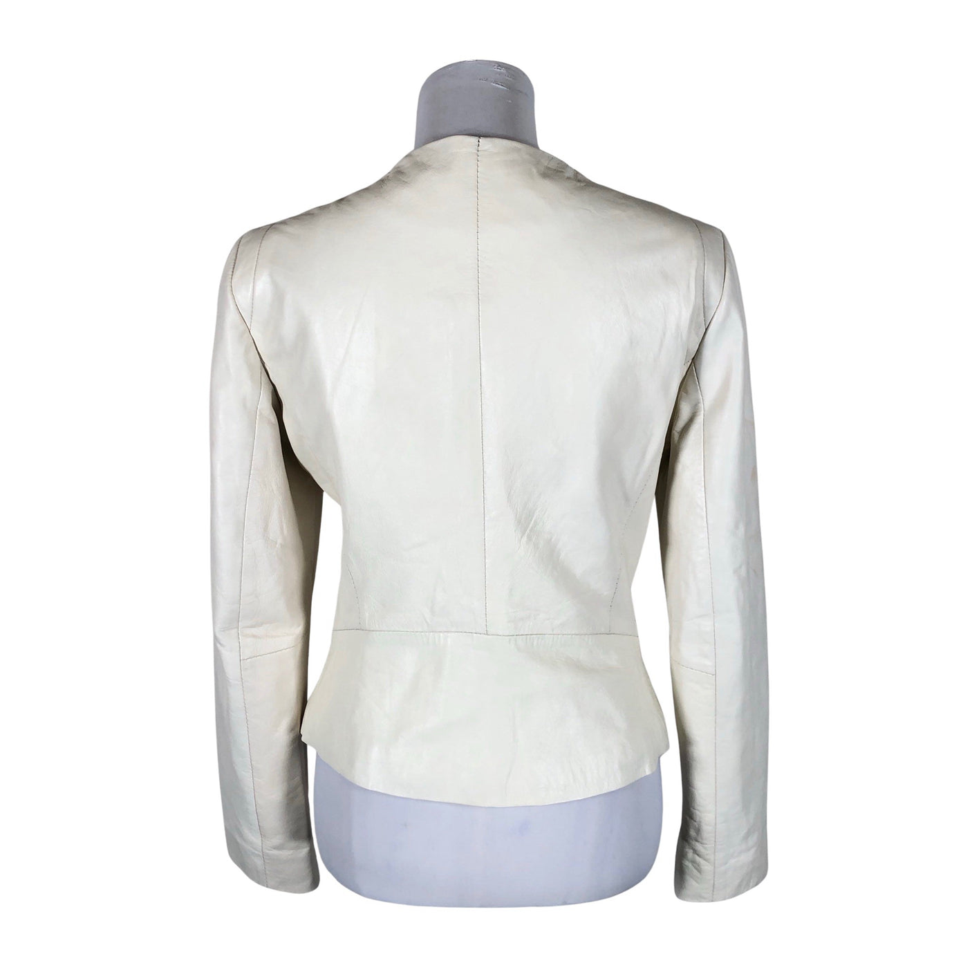 Unisex Ril's - Leather jacket, size 38 - Natural white (2)