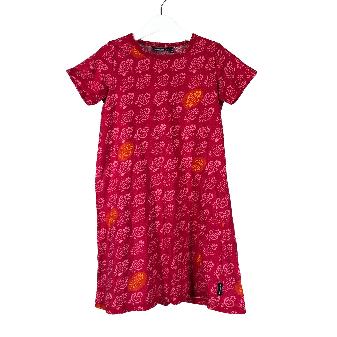 Unisex Marimekko - Tricot dress, size 110 - 116 - Pink (1)