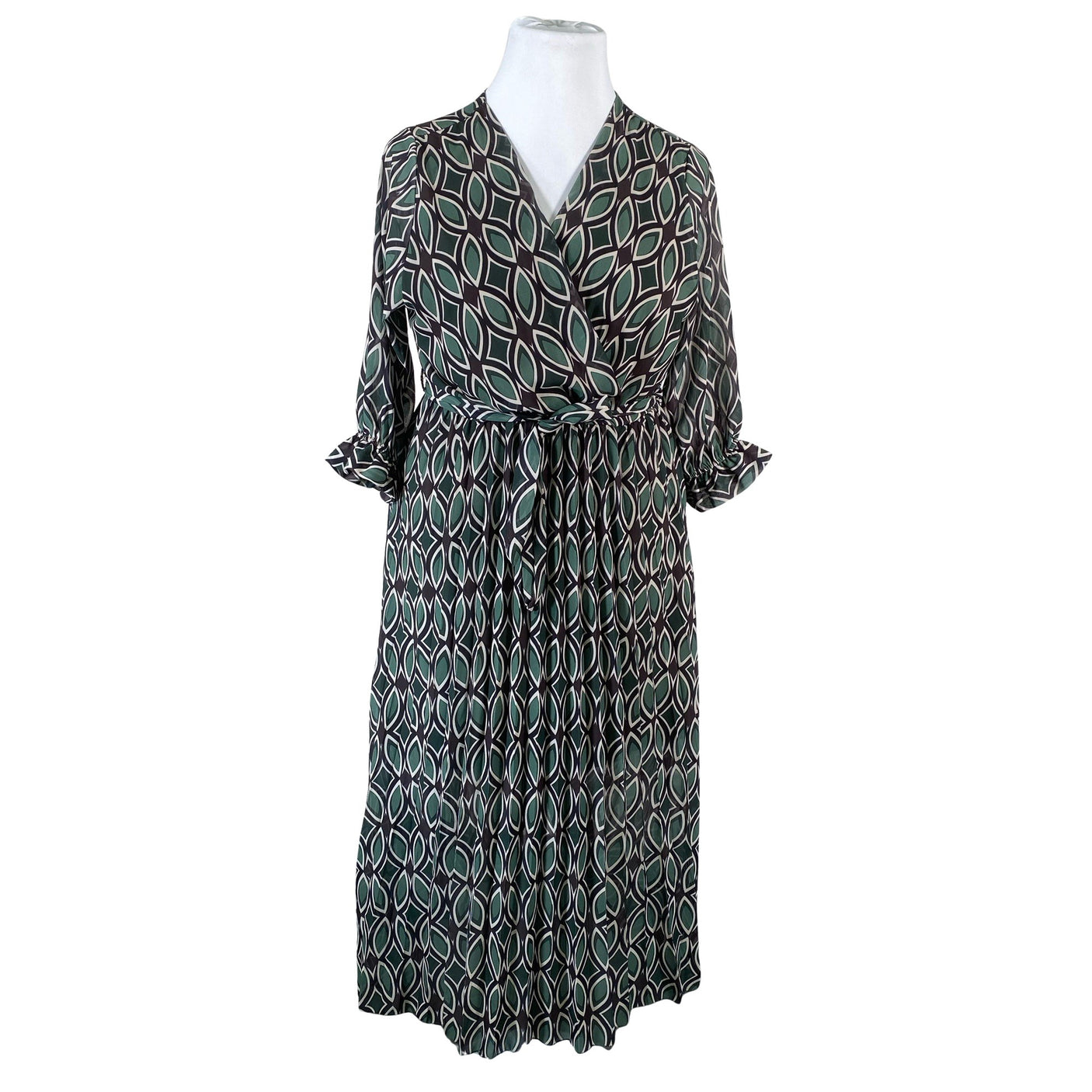 Unisex Zabaione - Schiffon dress, size 42 - Green (1)