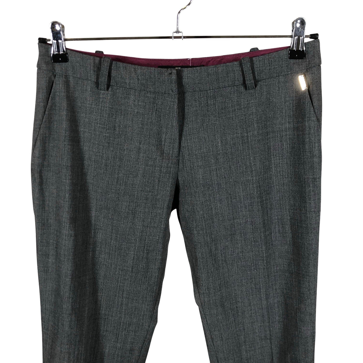 Unisex Elisabetta Franchi - Straight leg trousers, size 42 - Gray (2)