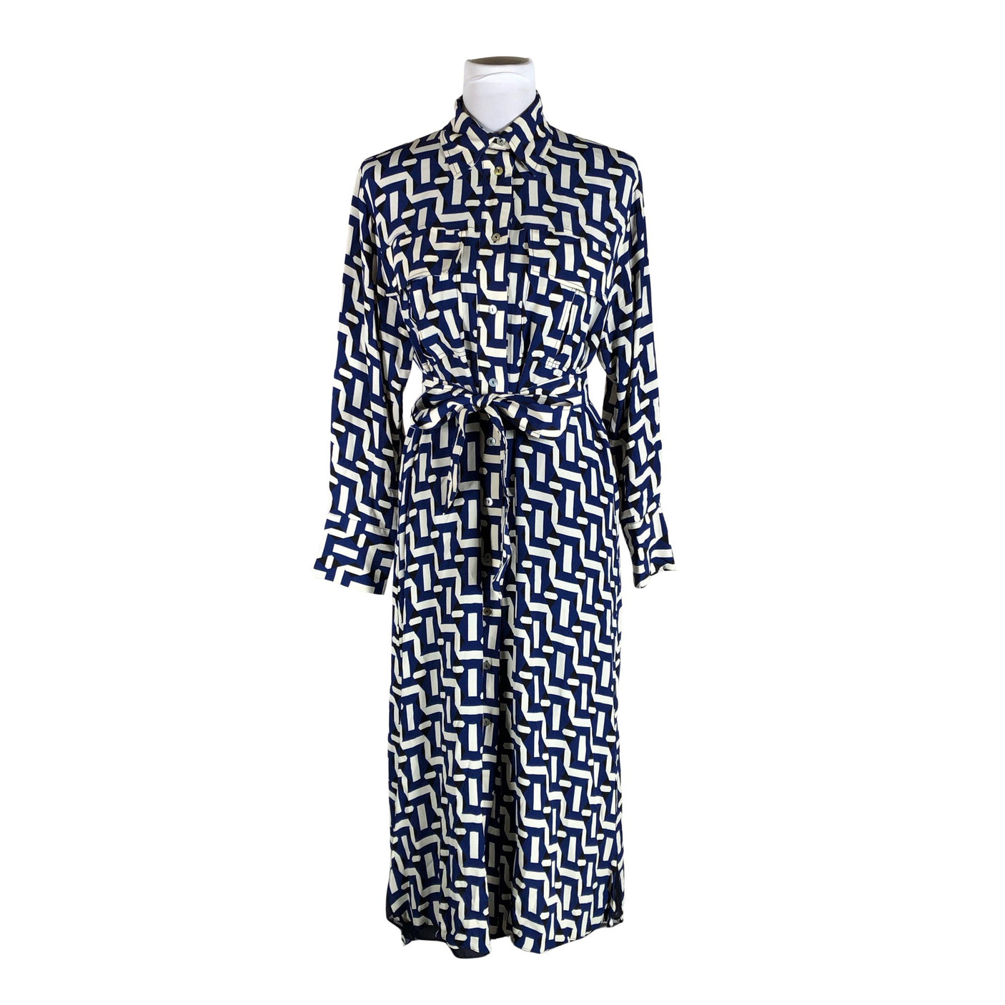 Unisex Massimo Dutti - Maxi dress, size 40 - Blue (1)