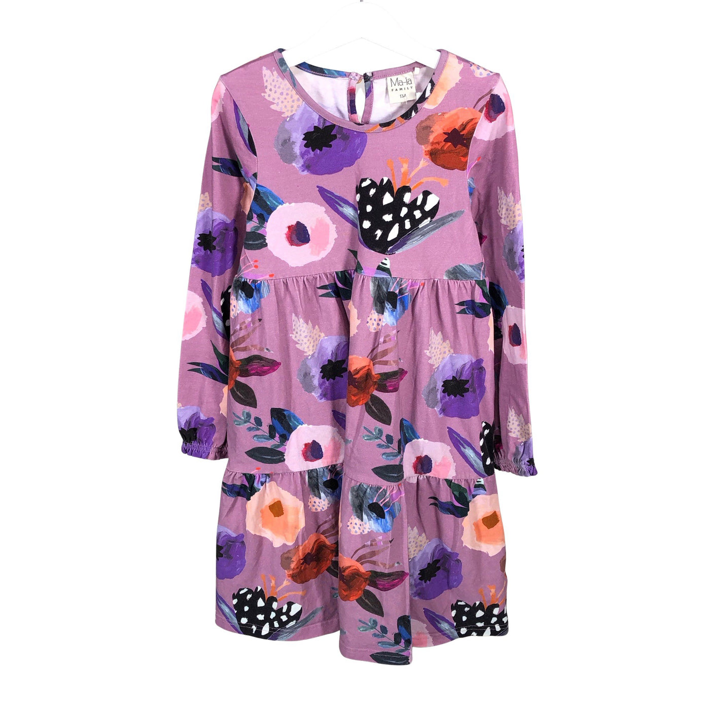 Unisex Ma-ia Family - Tricot dress, size 128 - 134 - Violet (1)