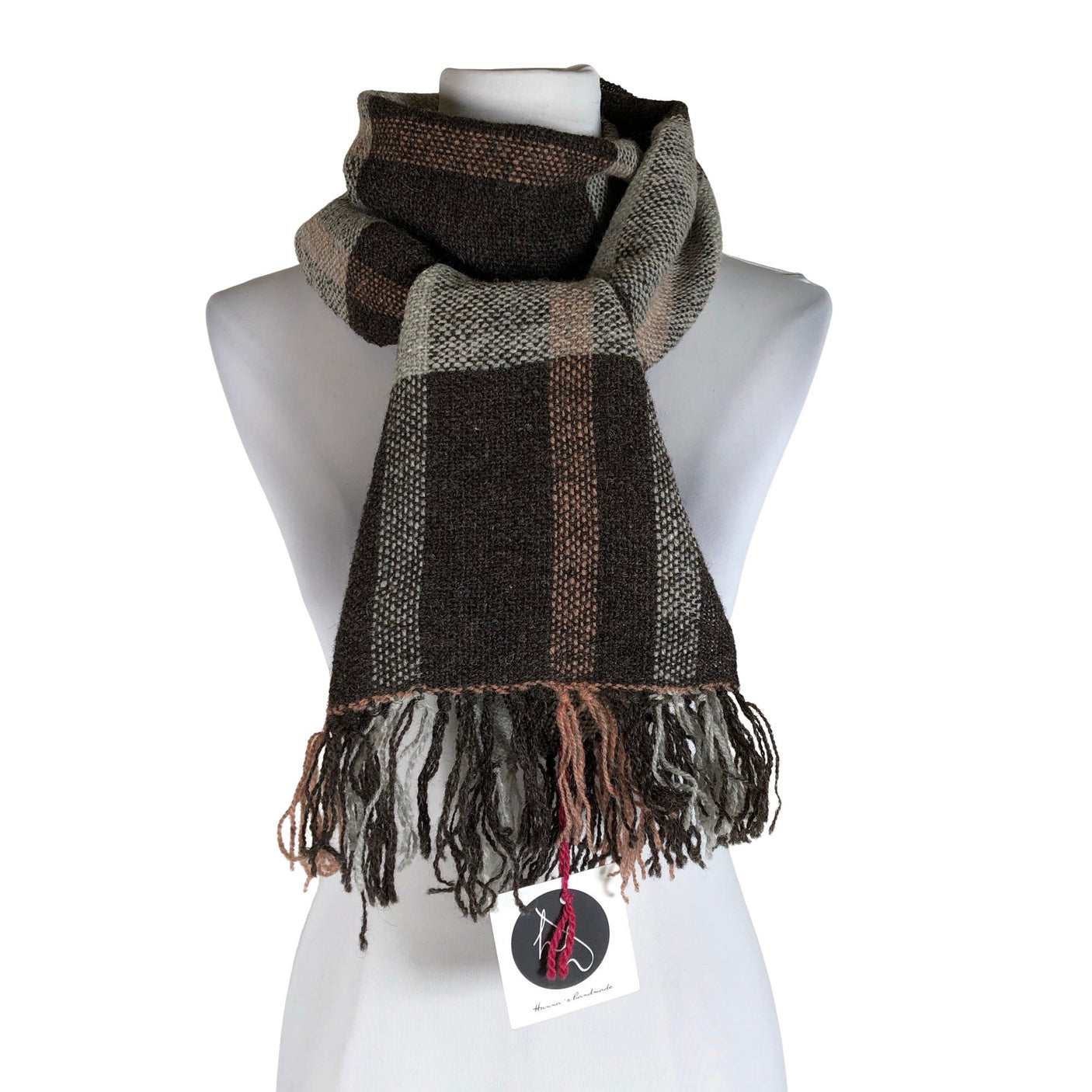 Unisex Handmade - Scarf, size Maxi - Brown (1)