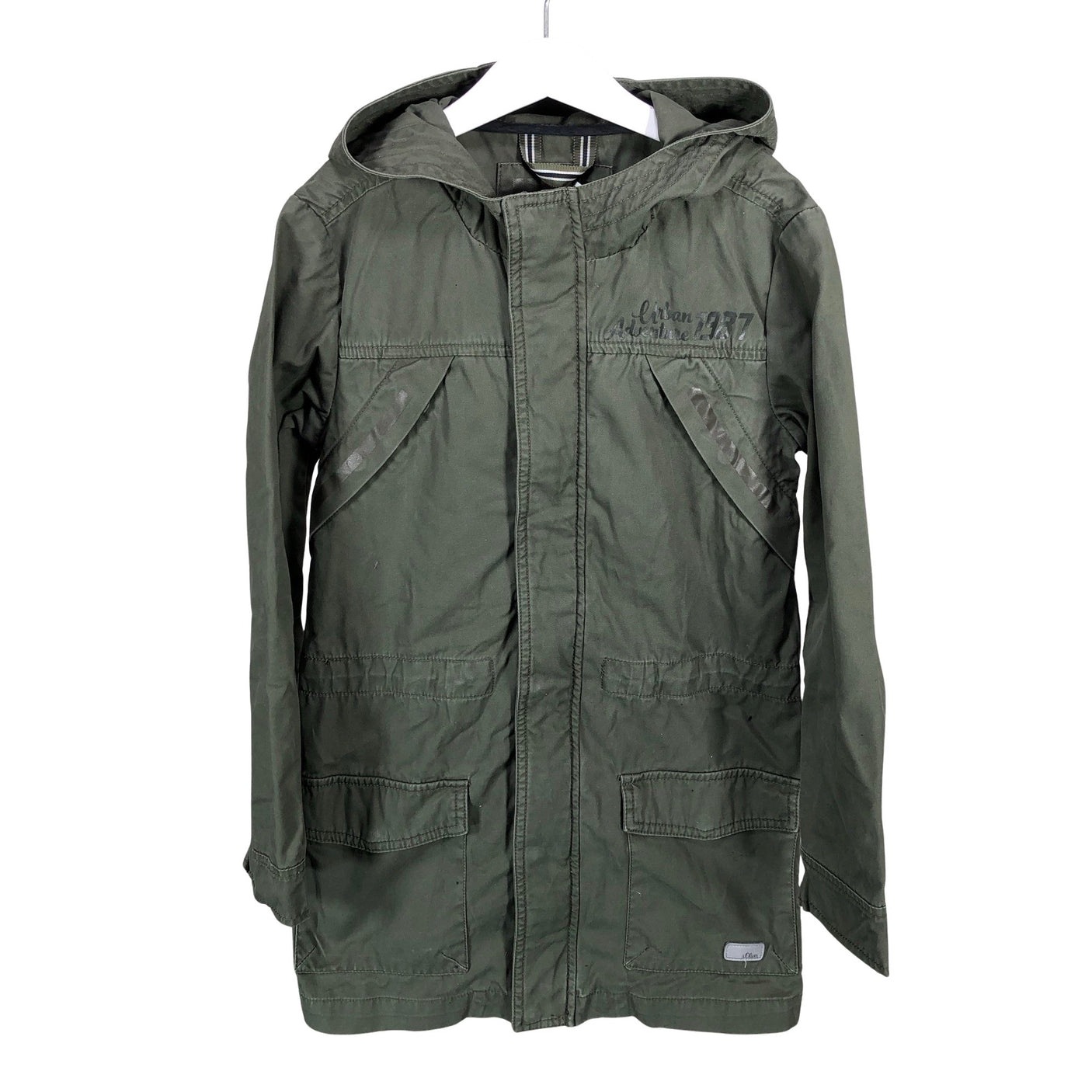 Unisex s.Oliver - Outdoor jacket, size 134 - 140 - Green (1)