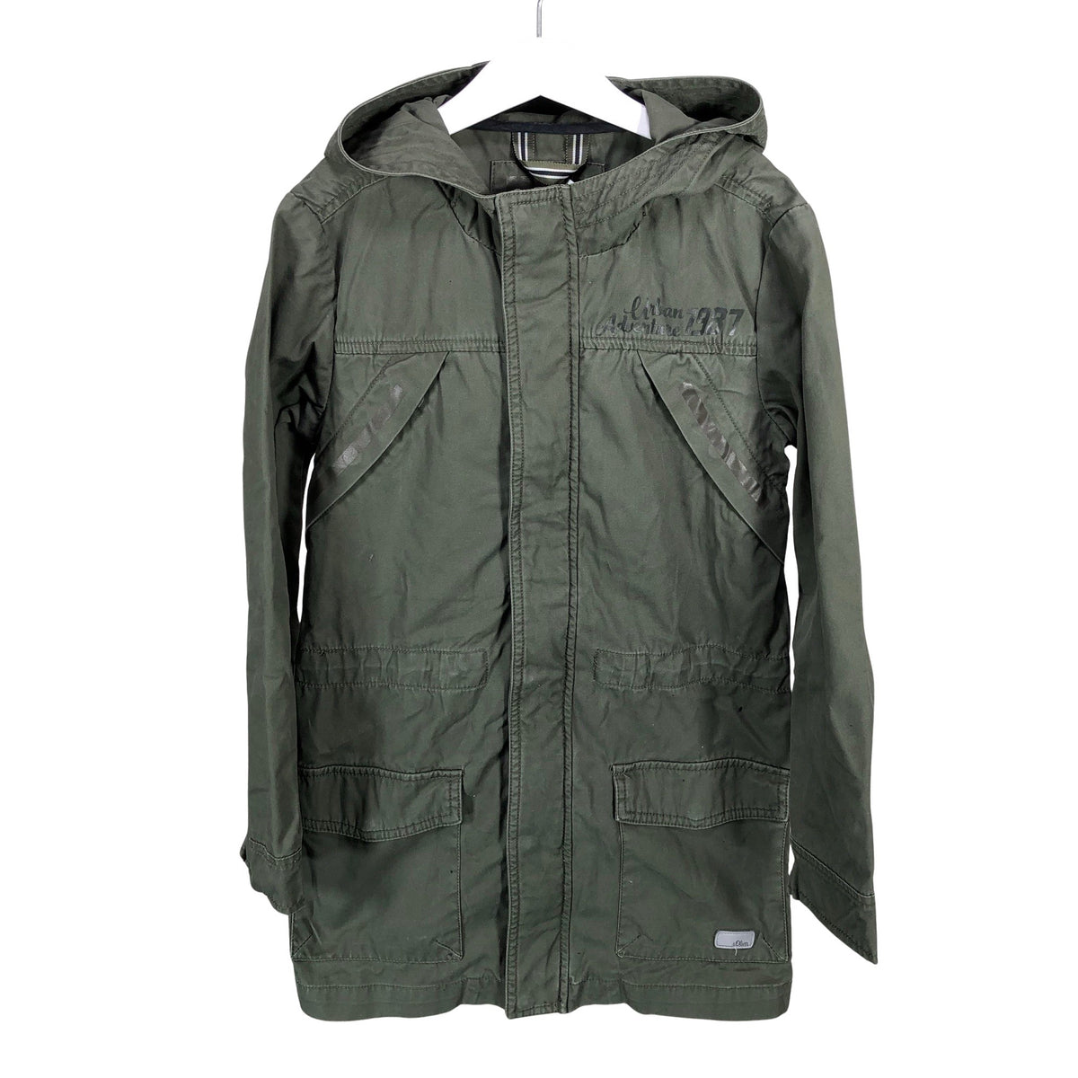 Unisex s.Oliver - Outdoor jacket, size 134 - 140 - Green (1)