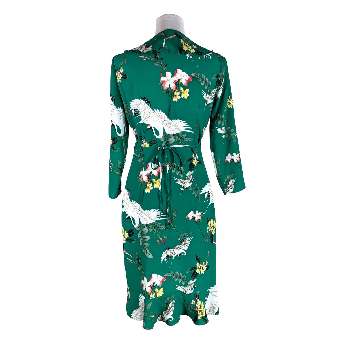 Unisex Y.A.S - Schiffon dress, size 36 - Green (2)
