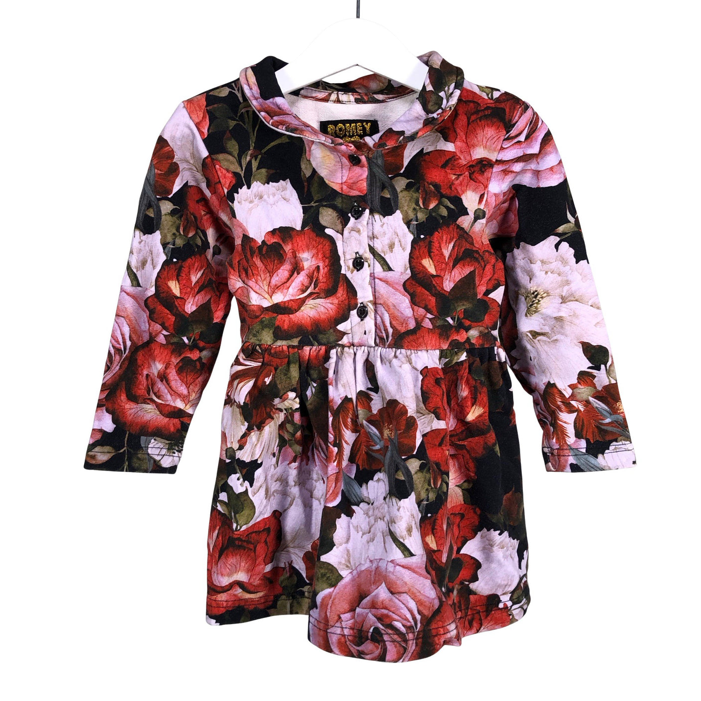 Unisex Romey Loves Lulu - Sweatshirt dress, size 98 - 104 - Red (1)