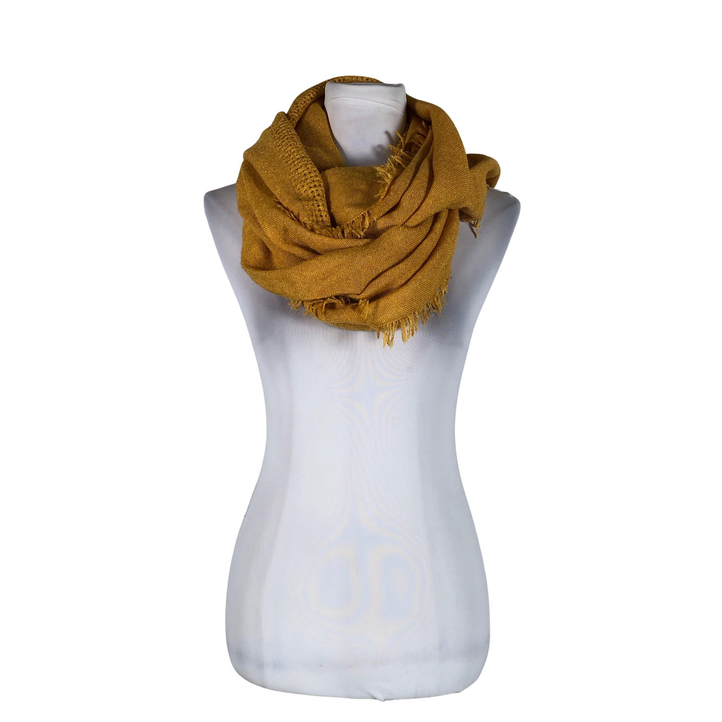 Unisex Esprit - Circle scarf, size Midi - Yellow (1)