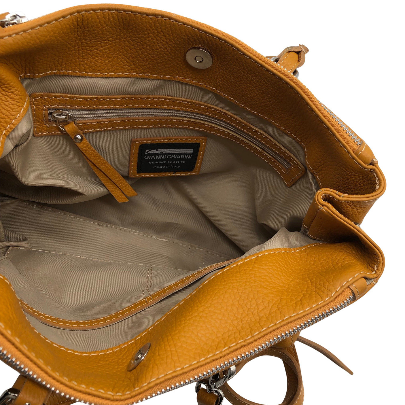 Unisex Gianni Chiarini - Handbag, size Midi - Yellow (3)