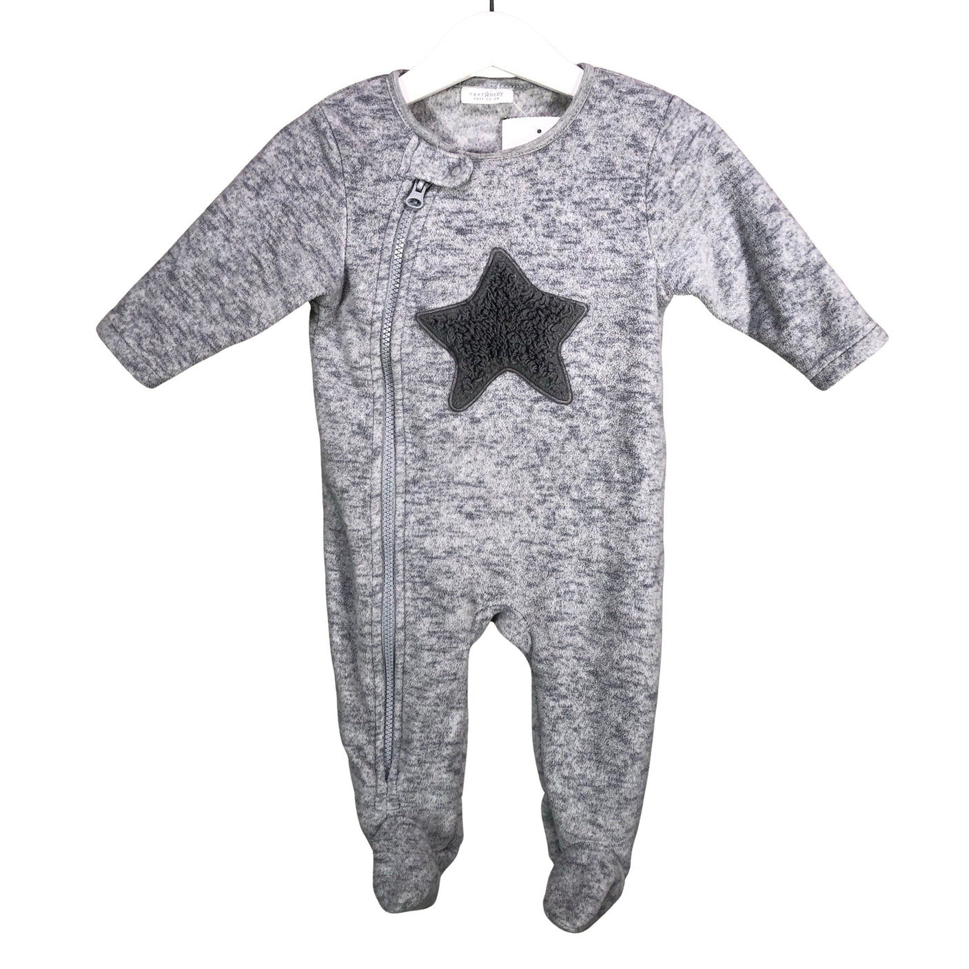 Unisex Next - Fleece overall, size 56 - 62 - Gray (1)
