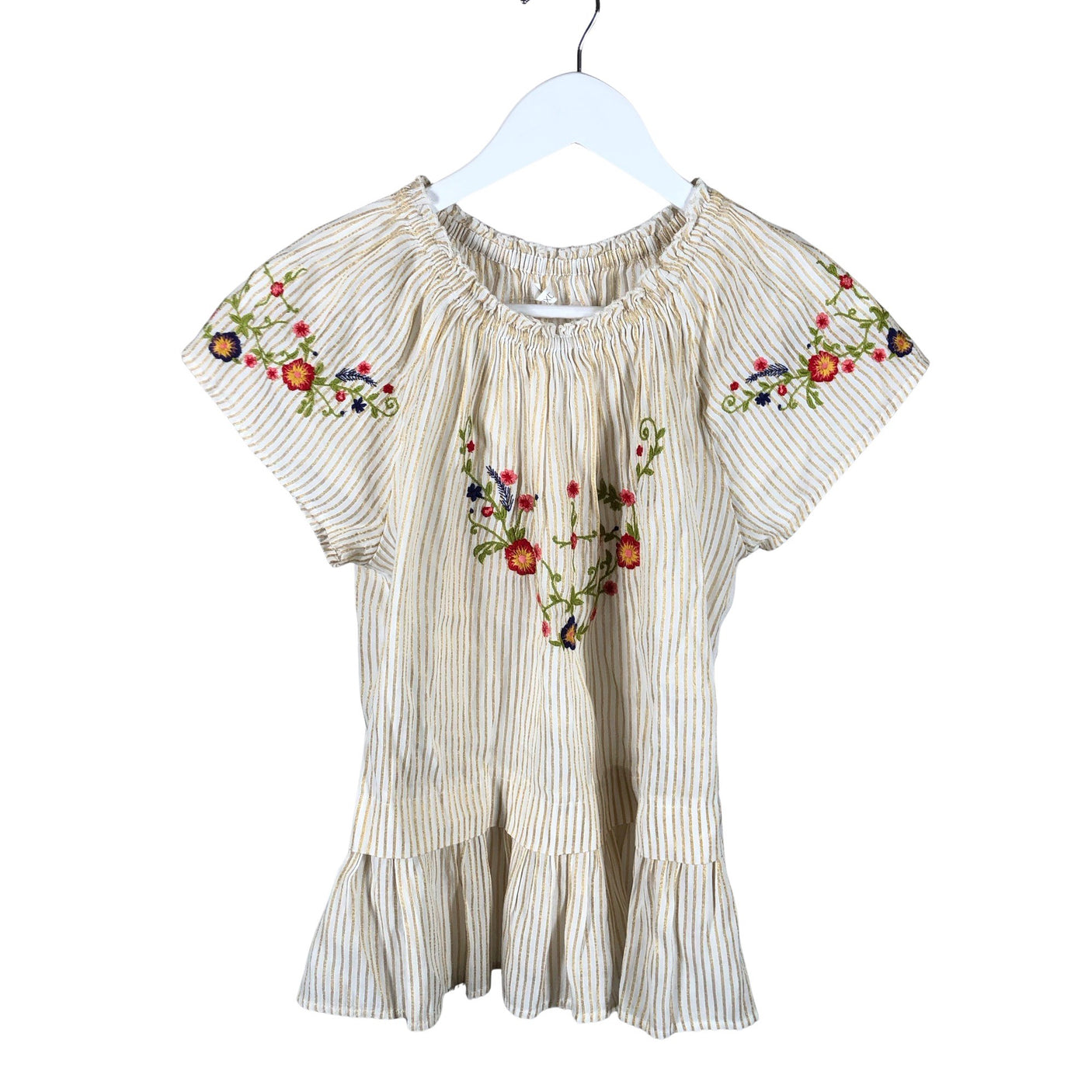 Unisex Next - Short-sleeved blouse, size 152 - 158 - Natural white (1)