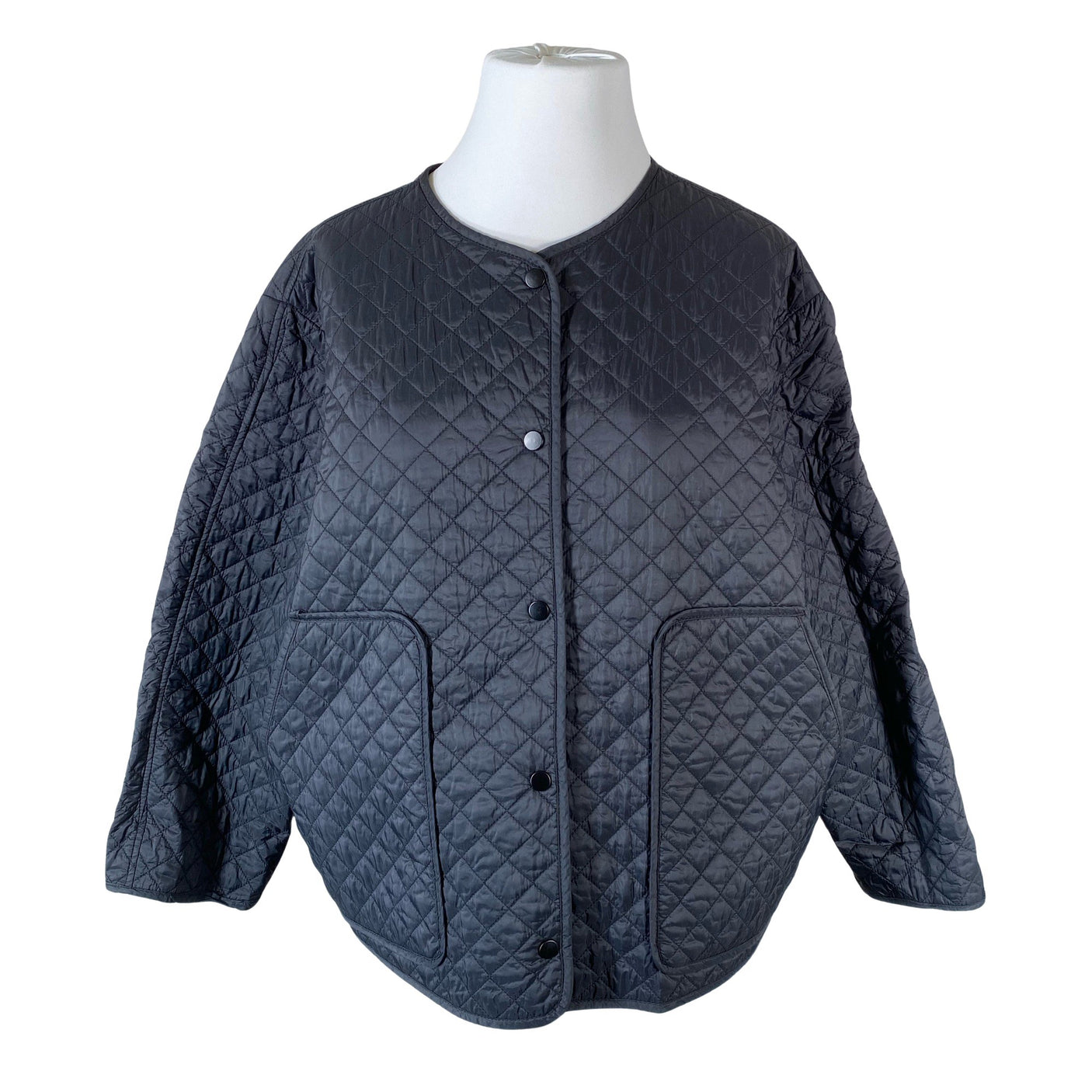 Unisex Lindex - Quilted jacket, size 48 - Black (1)