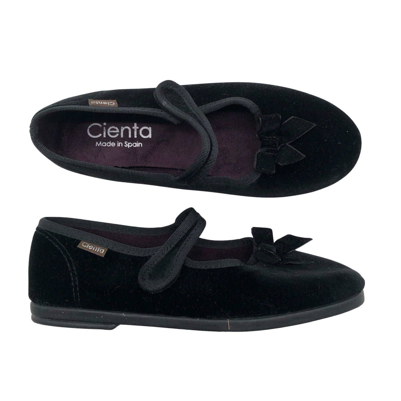 Unisex Cienta - Festive ballerinas, size 37 - Black (1)