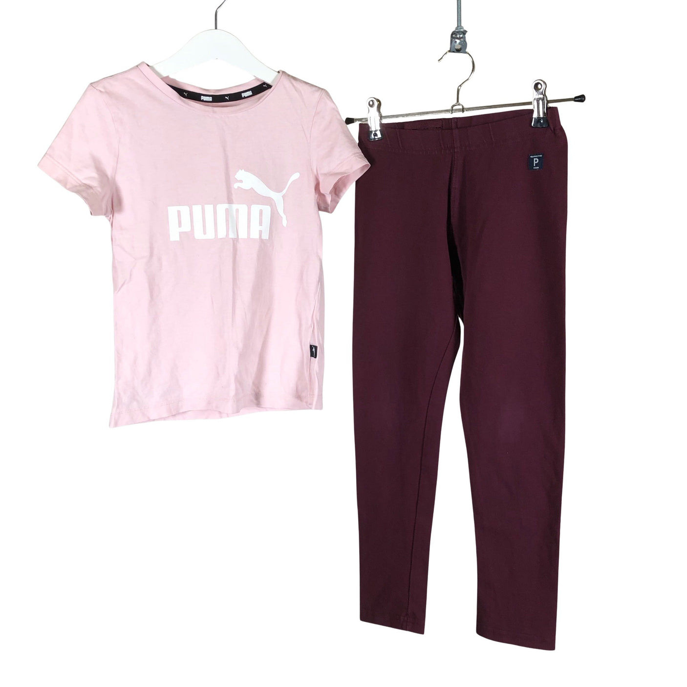 Unisex Polarn O. Pyret - Leggings, size 122 - 128 - Wine red (1)