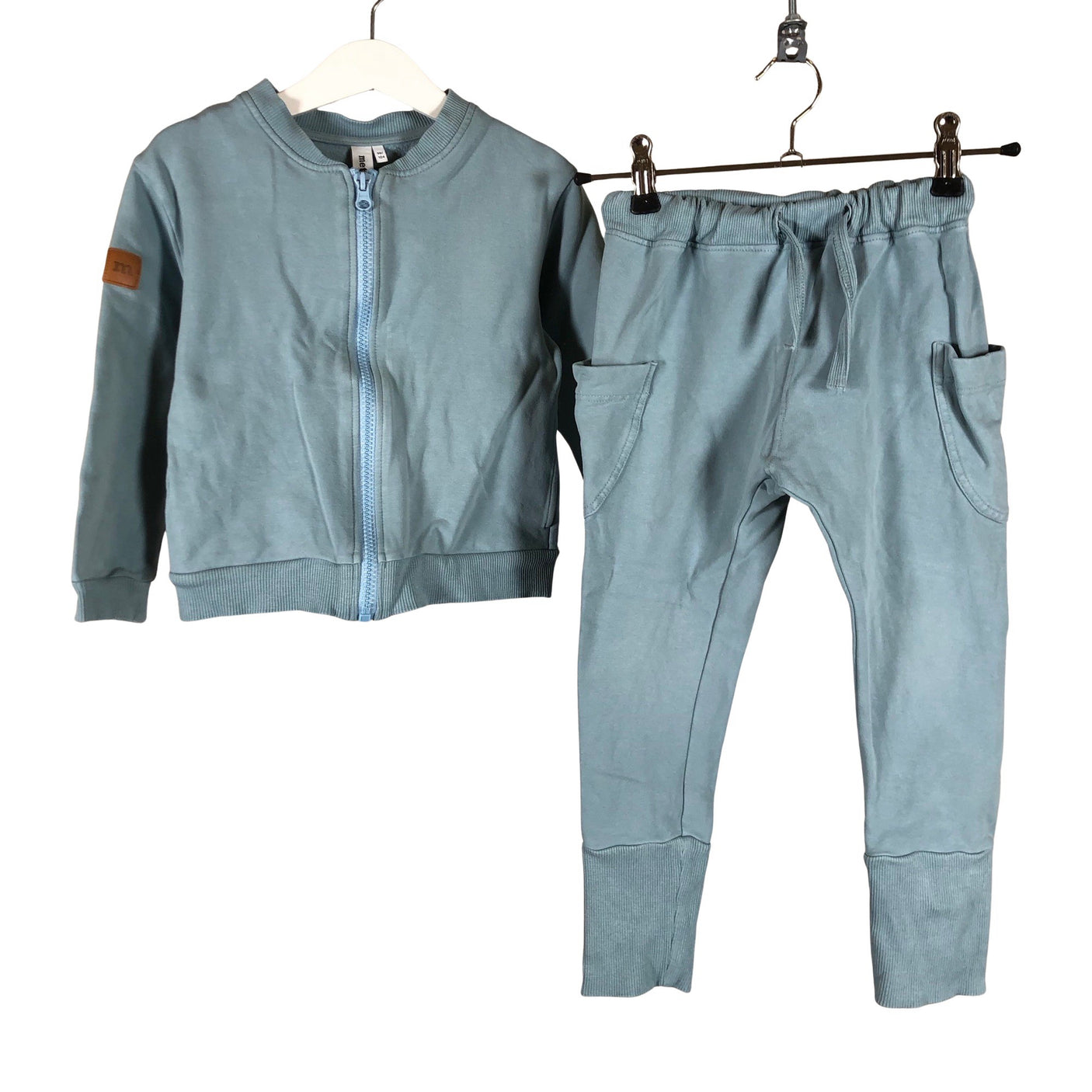 Unisex Metsola - Sweatshirt and pants set, size 98 - 104 - Light blue (1)