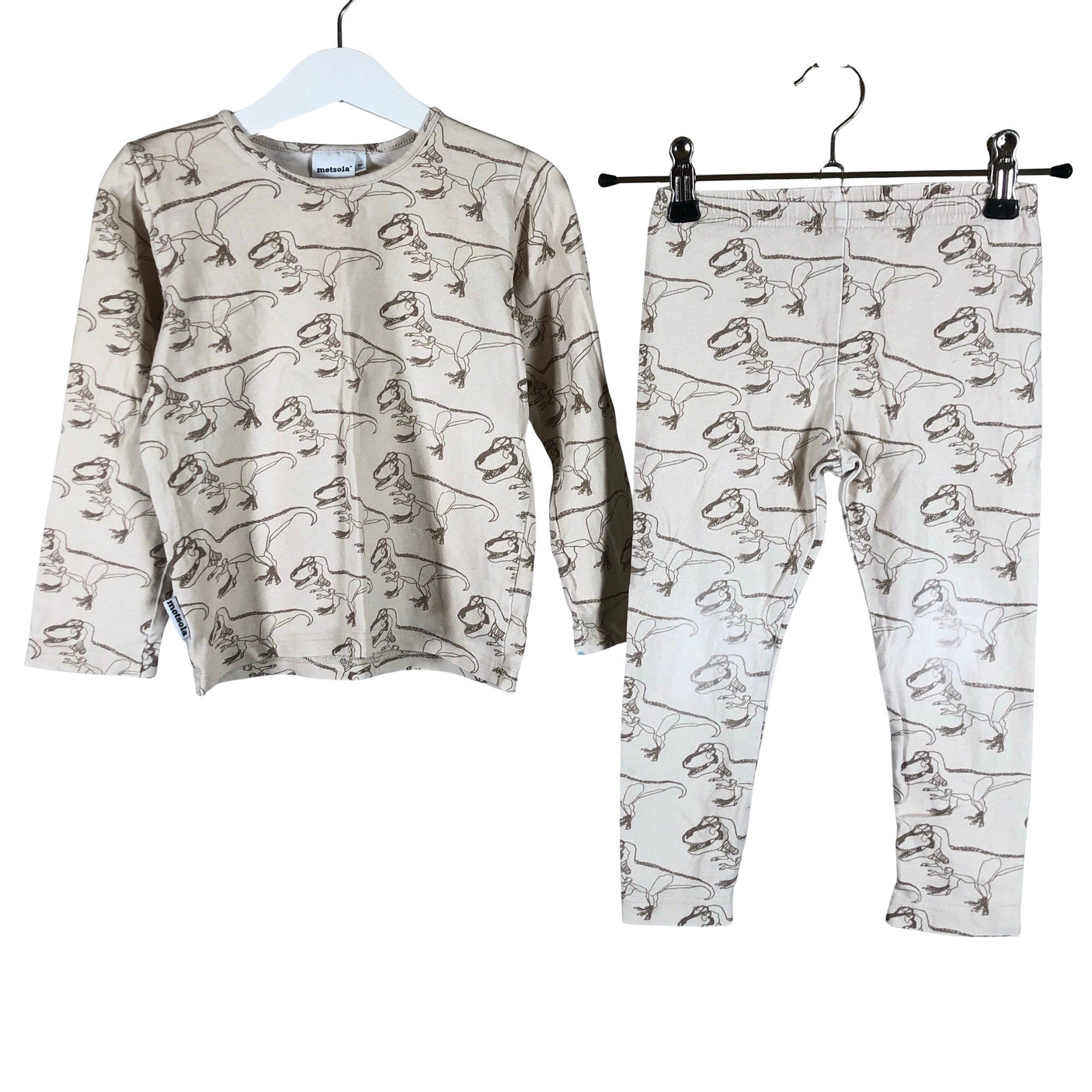Unisex Metsola - Tricot shirt, size 98 - 104 - Beige (1)