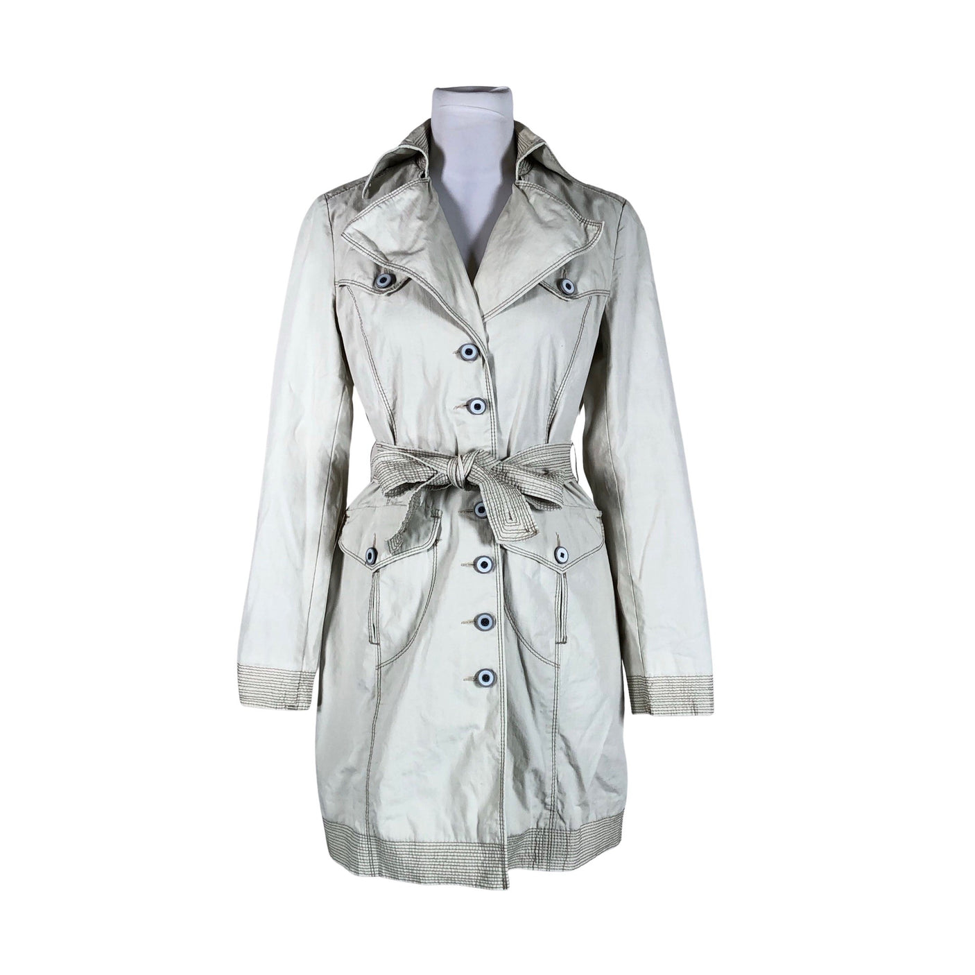 Unisex MasCara - Trench coat, size 34 - Beige (1)