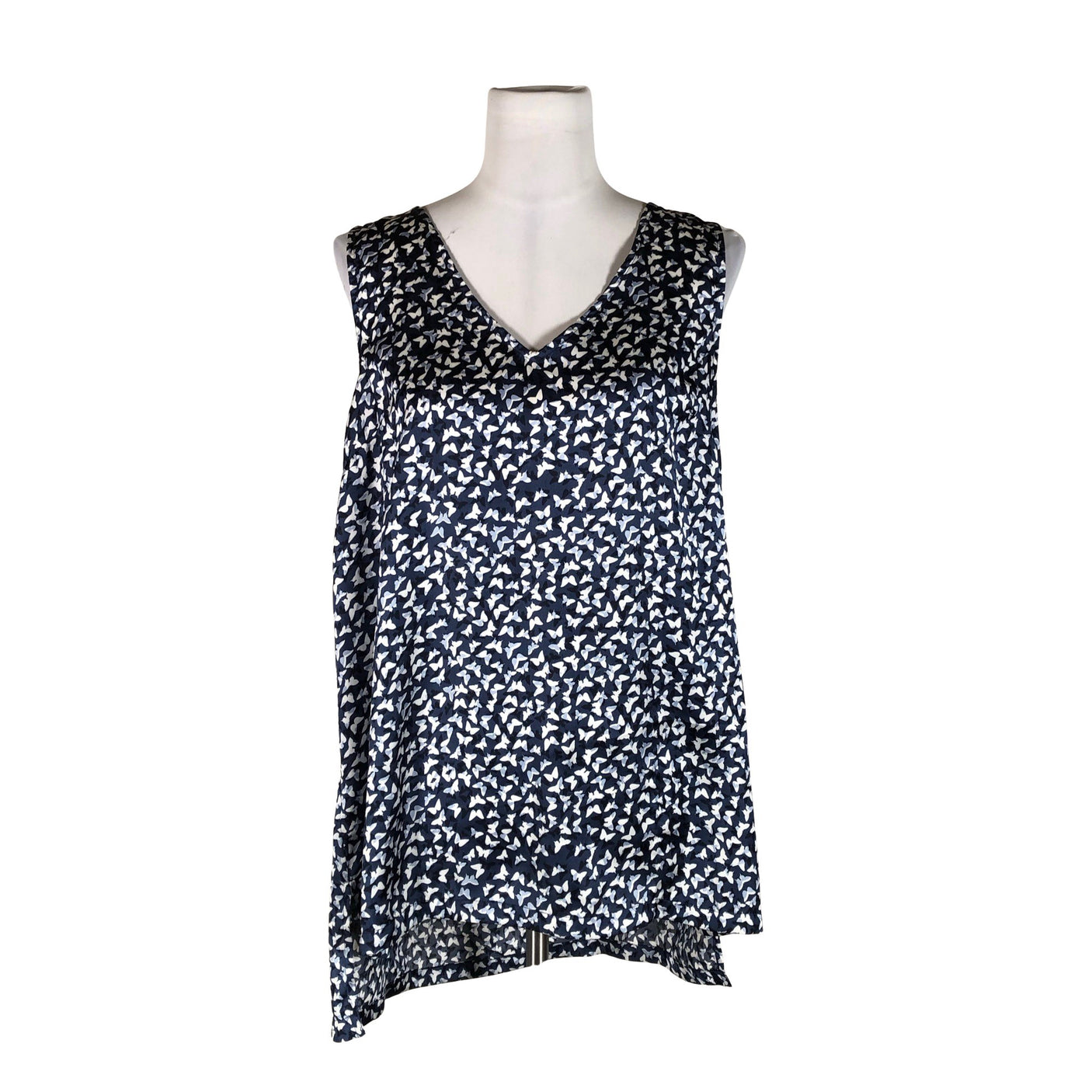 Unisex Lindex - Schiffon tunic, size 38 - Blue (1)