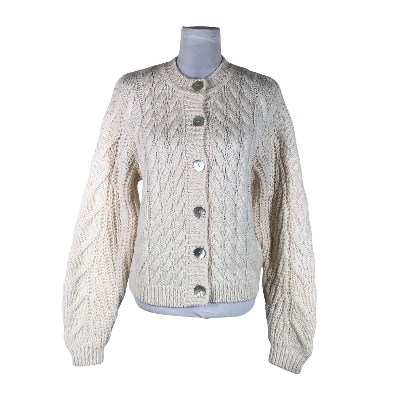 Unisex Samsoe&Samsoe - Cardigan, size 40 - Natural white (1)