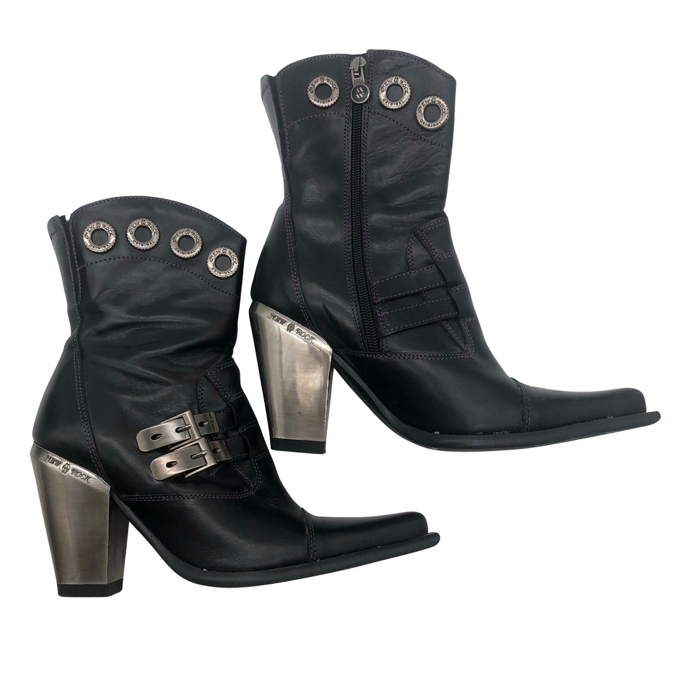Unisex New Rock - Ankle boots, size 37 - Black (1)