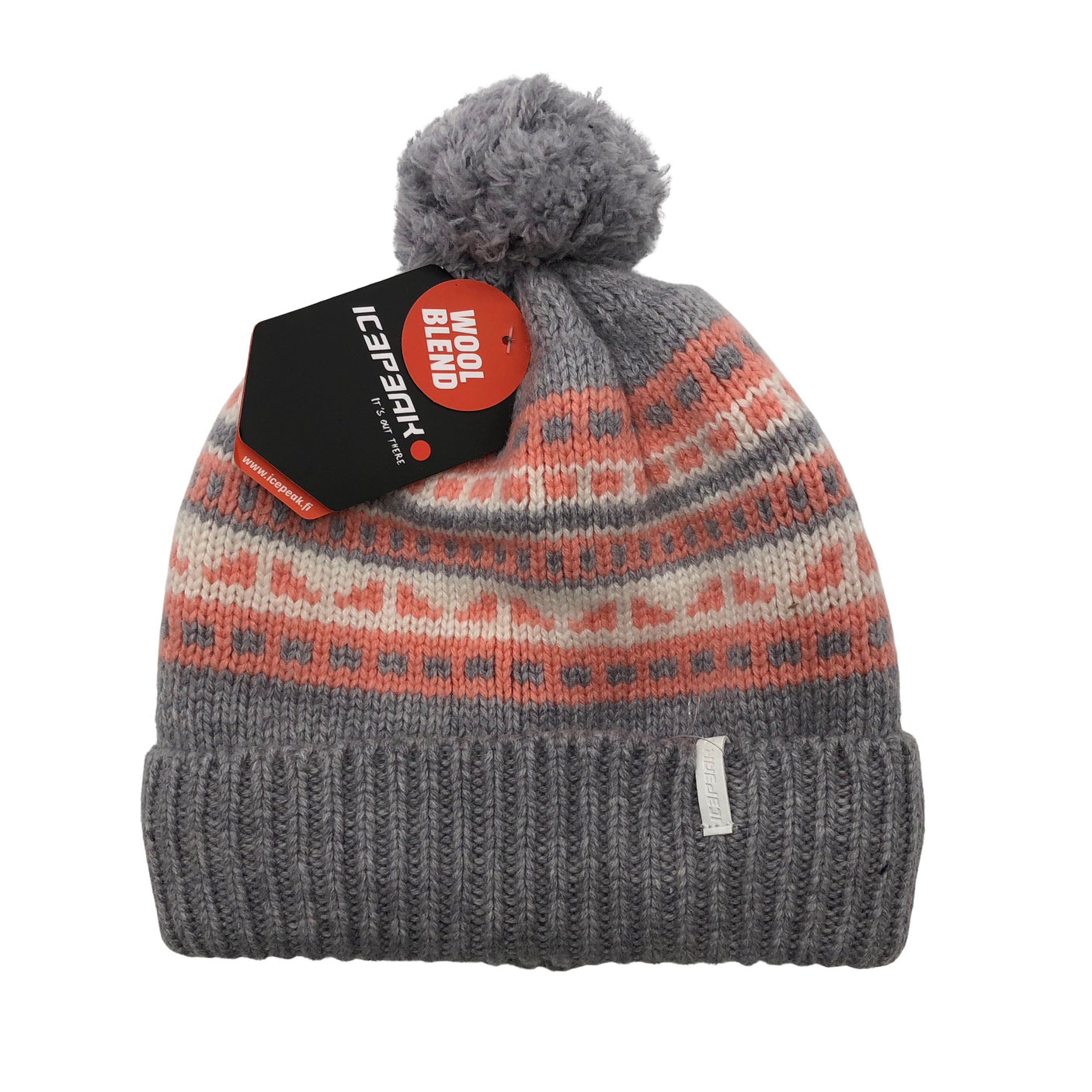 Unisex Icepeak - Winter beanie, size 56 - 58 cm - Light pink (1)