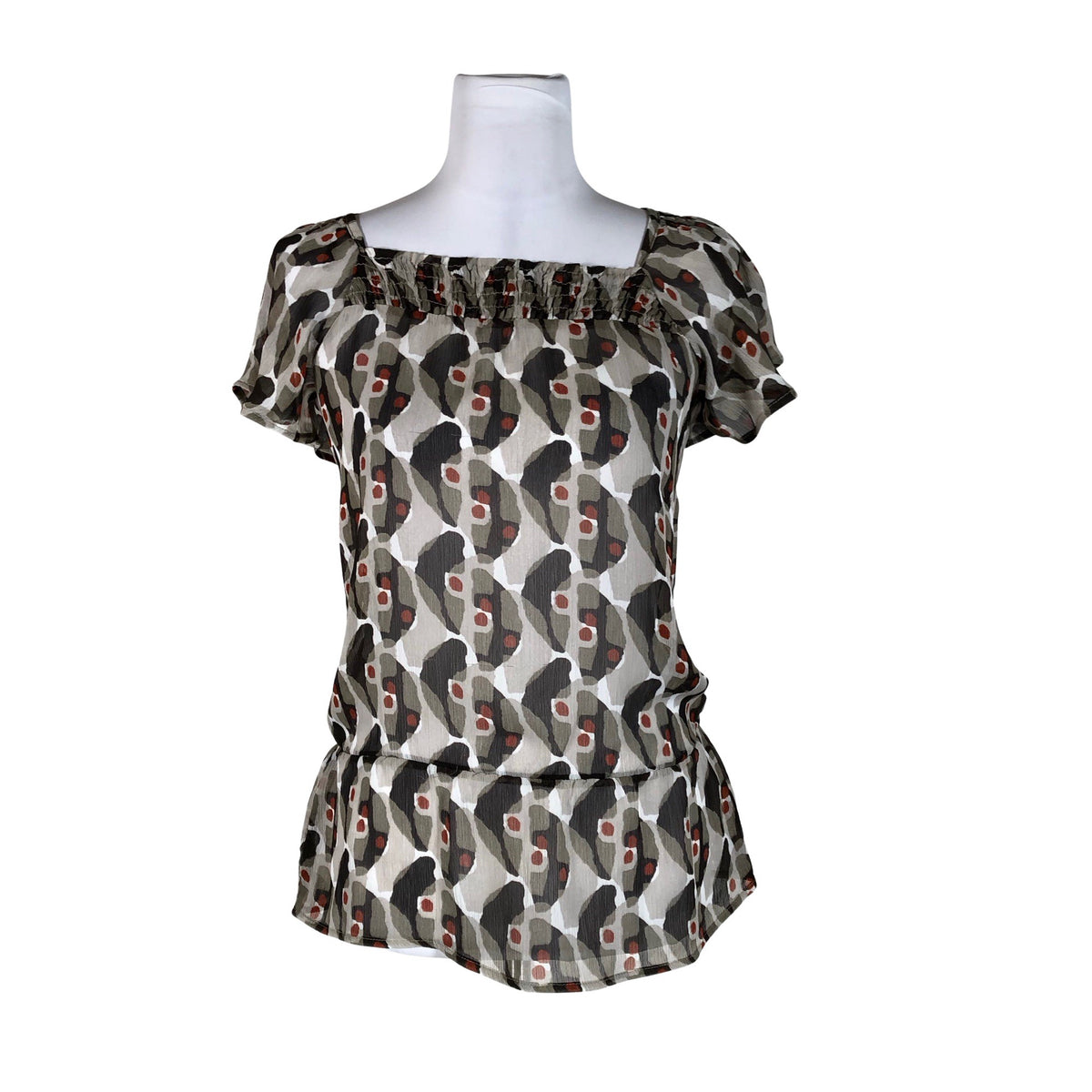 Unisex Camaieu - Short-sleeved blouse, size 36 - White (1)