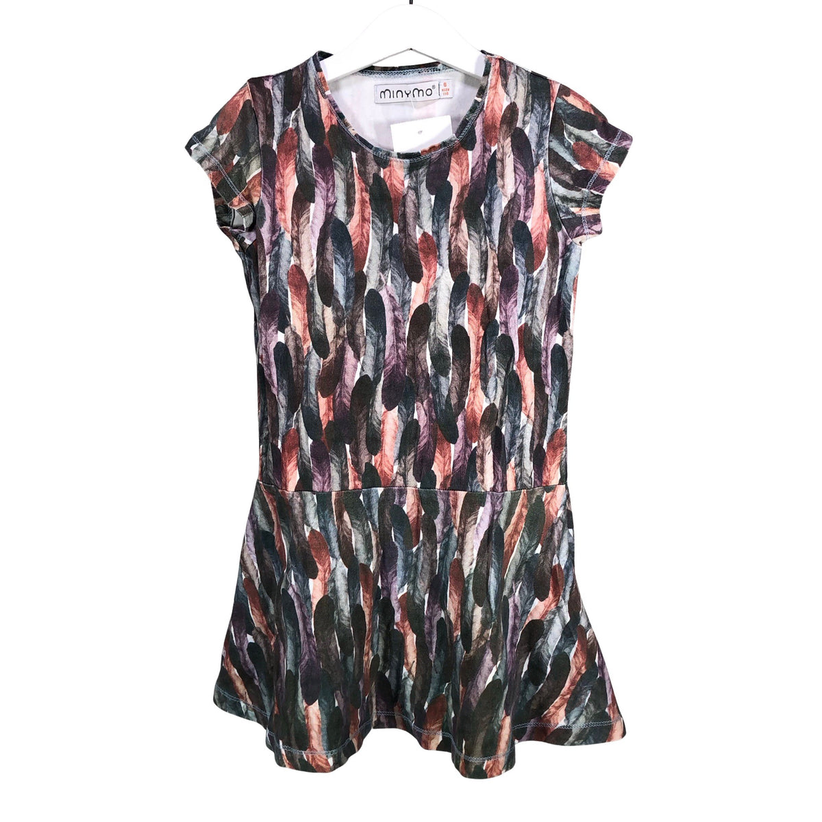 Unisex Minymo - Tricot dress, size 110 - 116 - Gray (1)