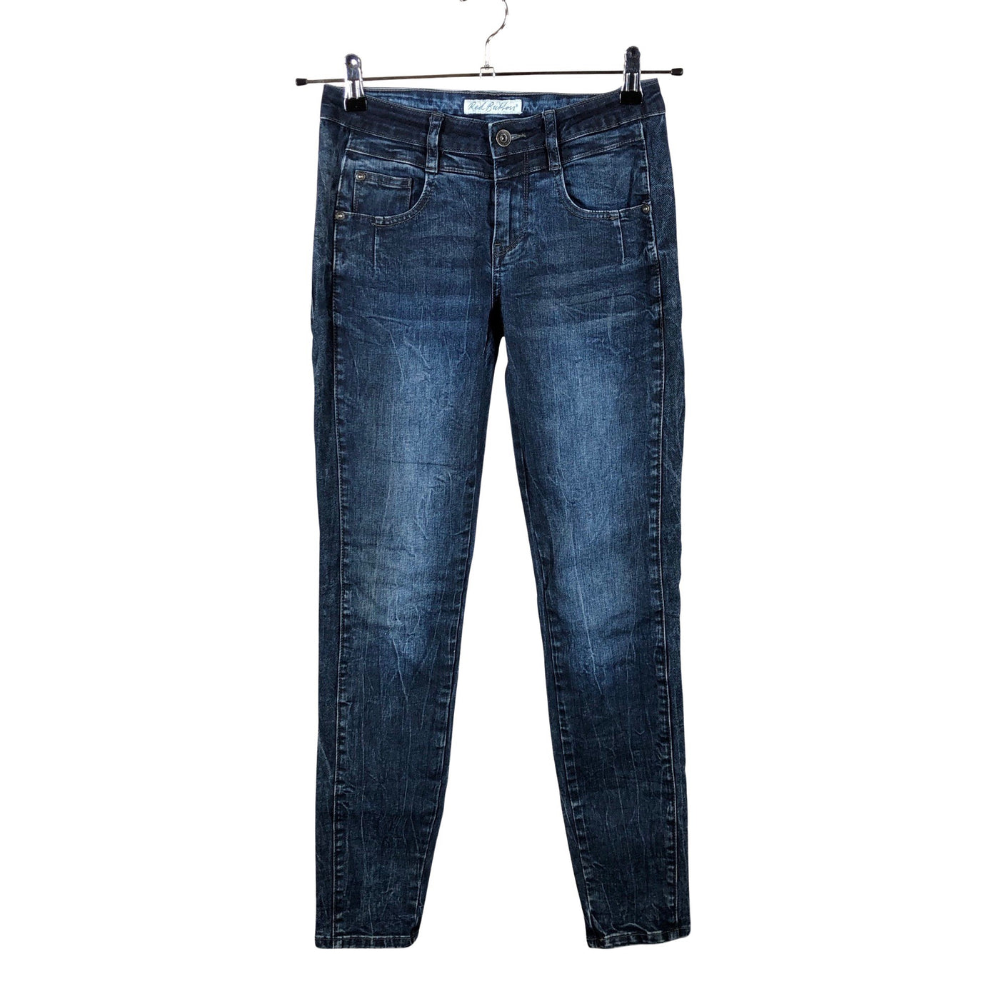 Unisex Red Button - Jeans, size 34 - Blue (1)
