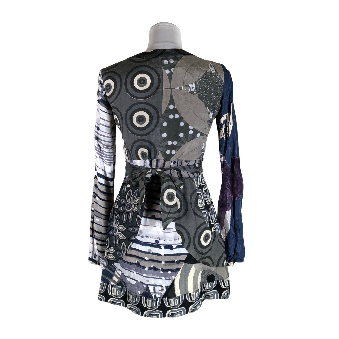Unisex Desigual - Schiffon dress, size 36 - Gray (2)