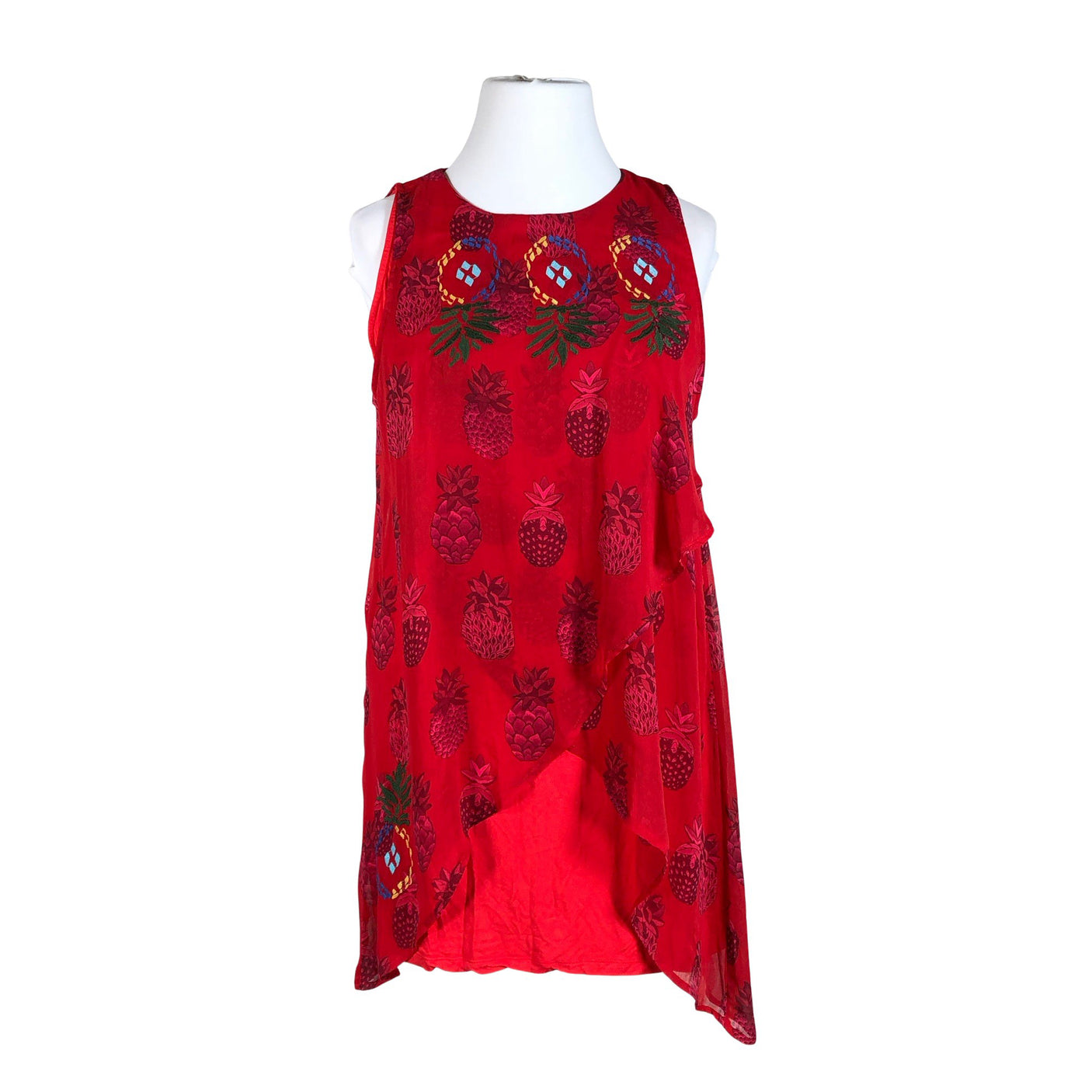 Unisex Desigual - Schiffon dress, size 44 - Red (1)