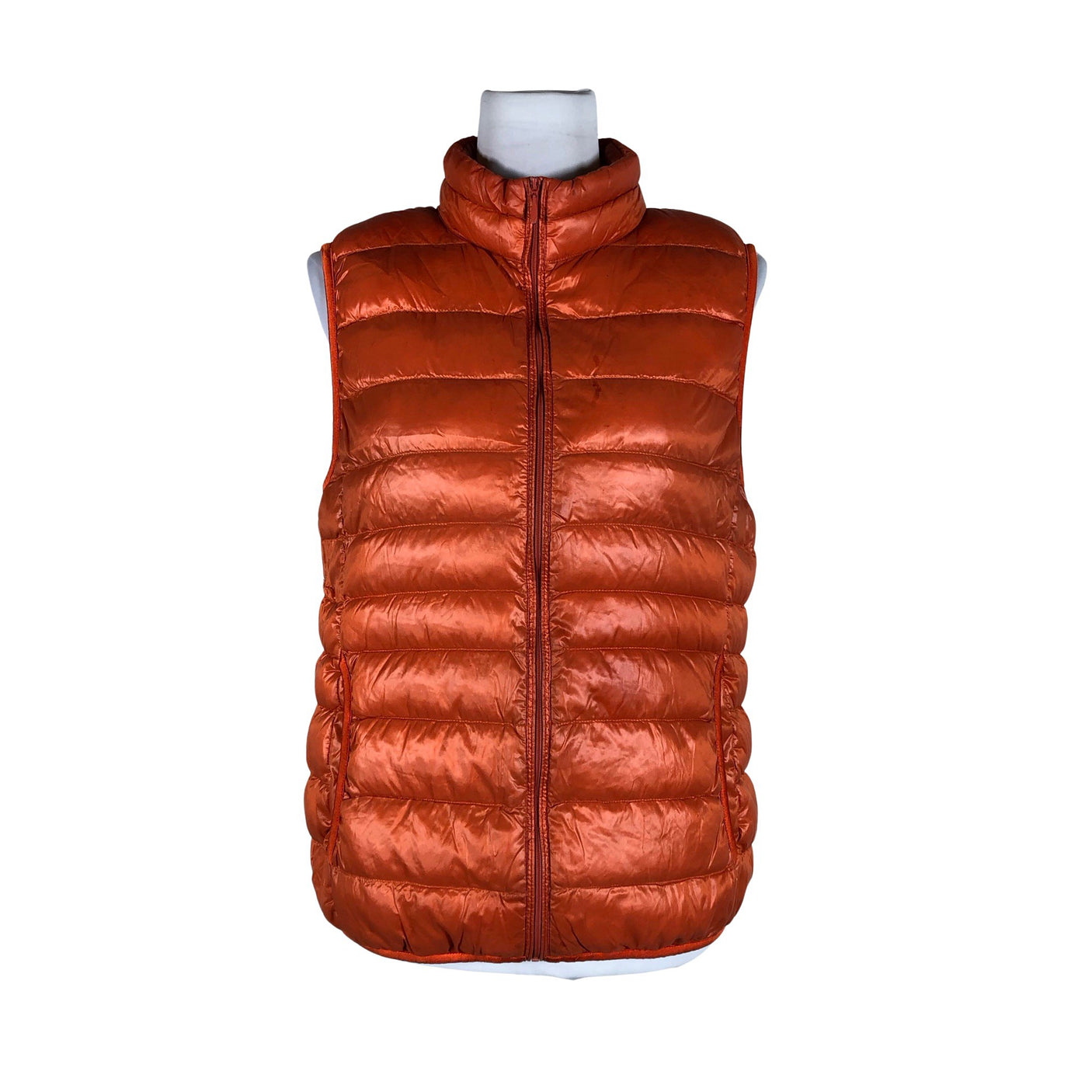 Unisex Uniqlo - Winter vest, size 40 - Orange (1)