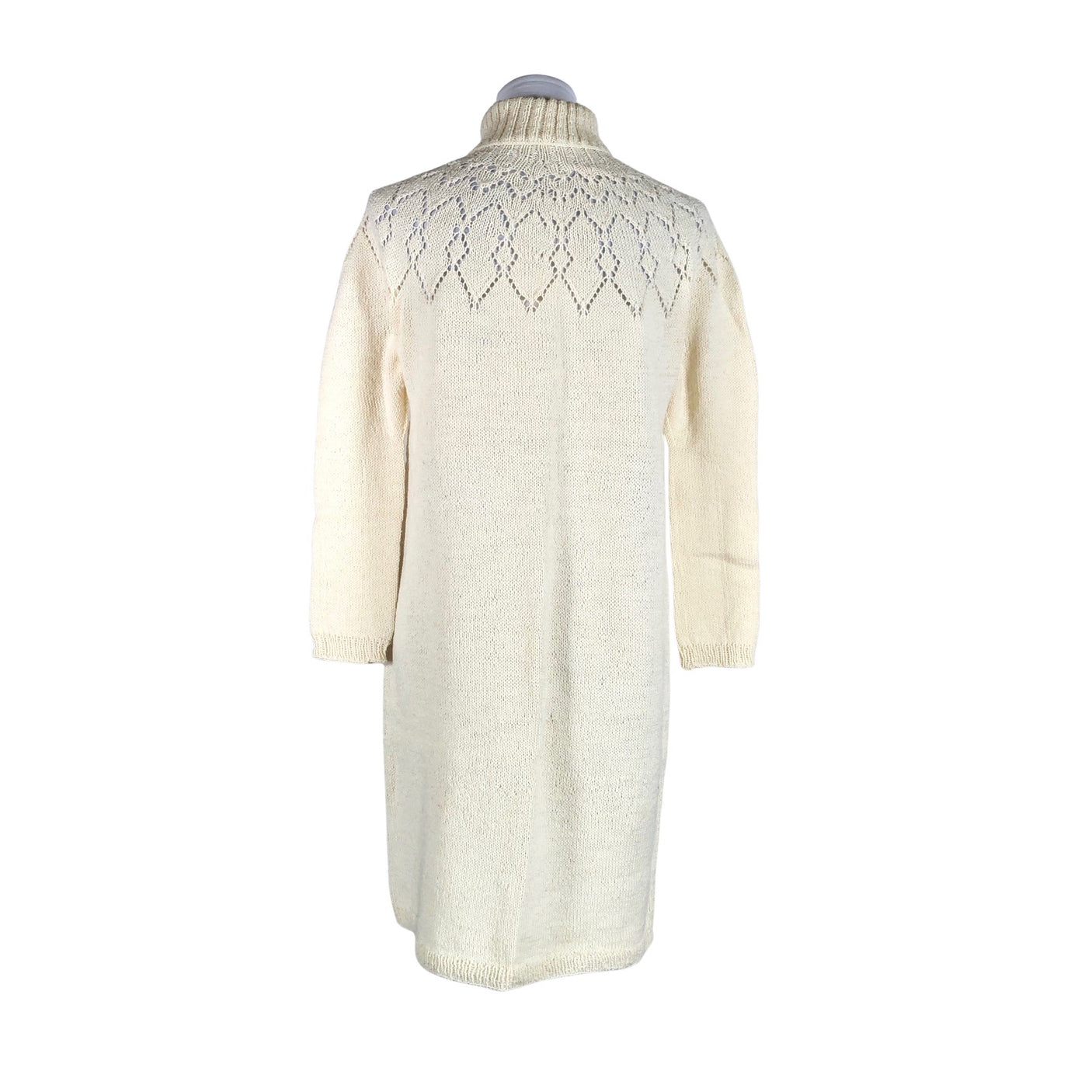 Unisex Handmade - Knit dress, size 36 - Natural white (2)