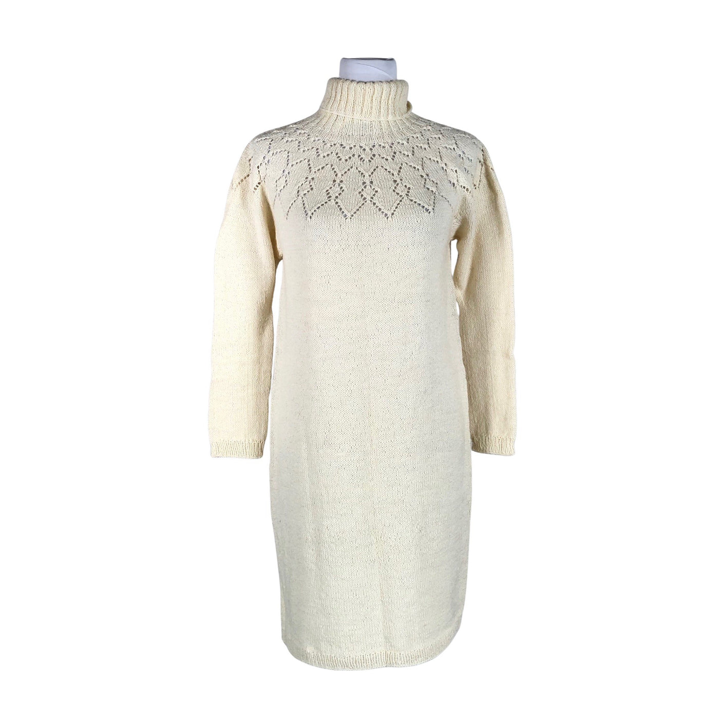 Unisex Handmade - Knit dress, size 36 - Natural white (1)