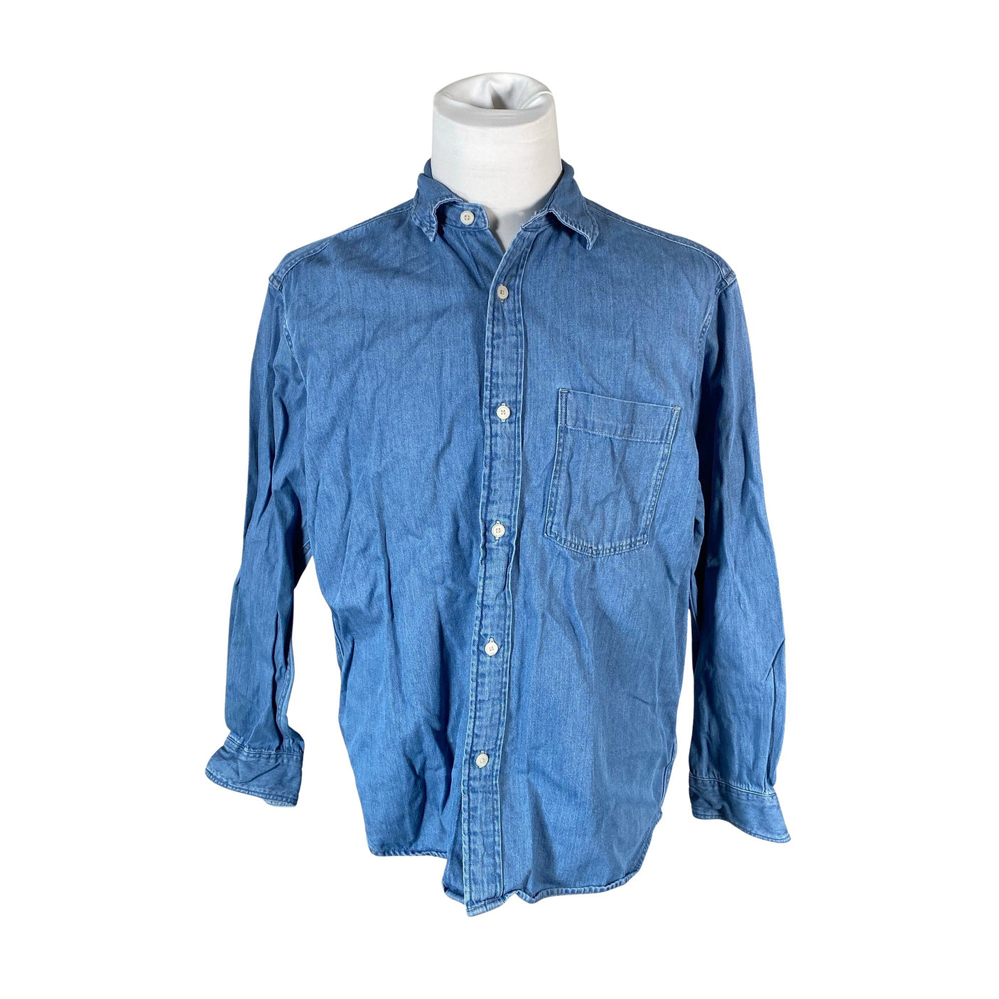 Unisex Uniqlo - Denim shirt, size M - Light blue (1)